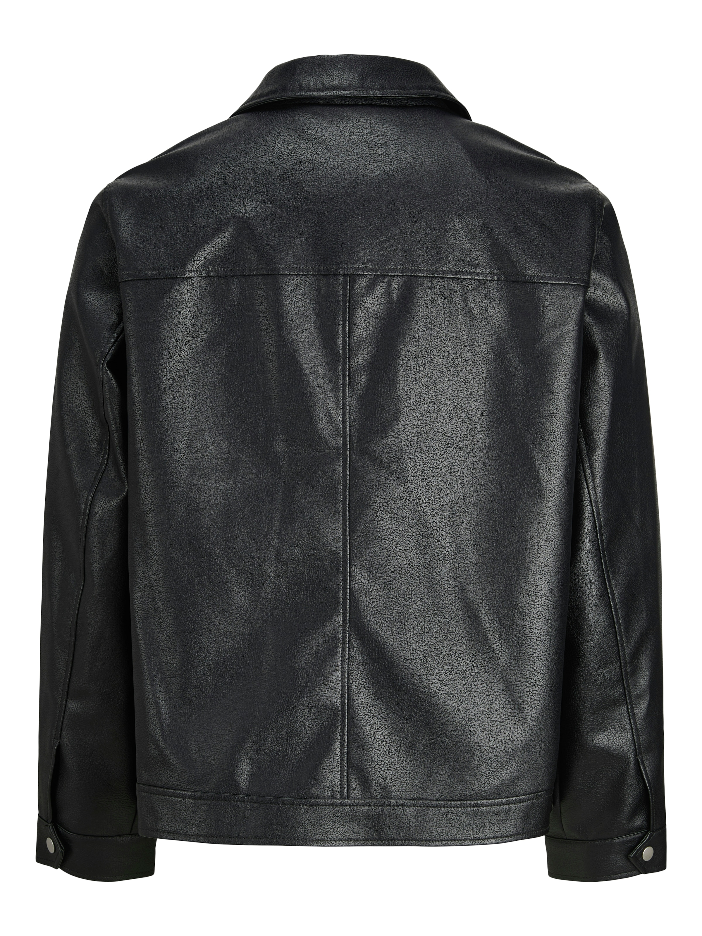 Jack & Jones Bikerjacke »JJECASABLANCA PU JACKET NOOS«, ohne Kapuze, mit Fronttaschen