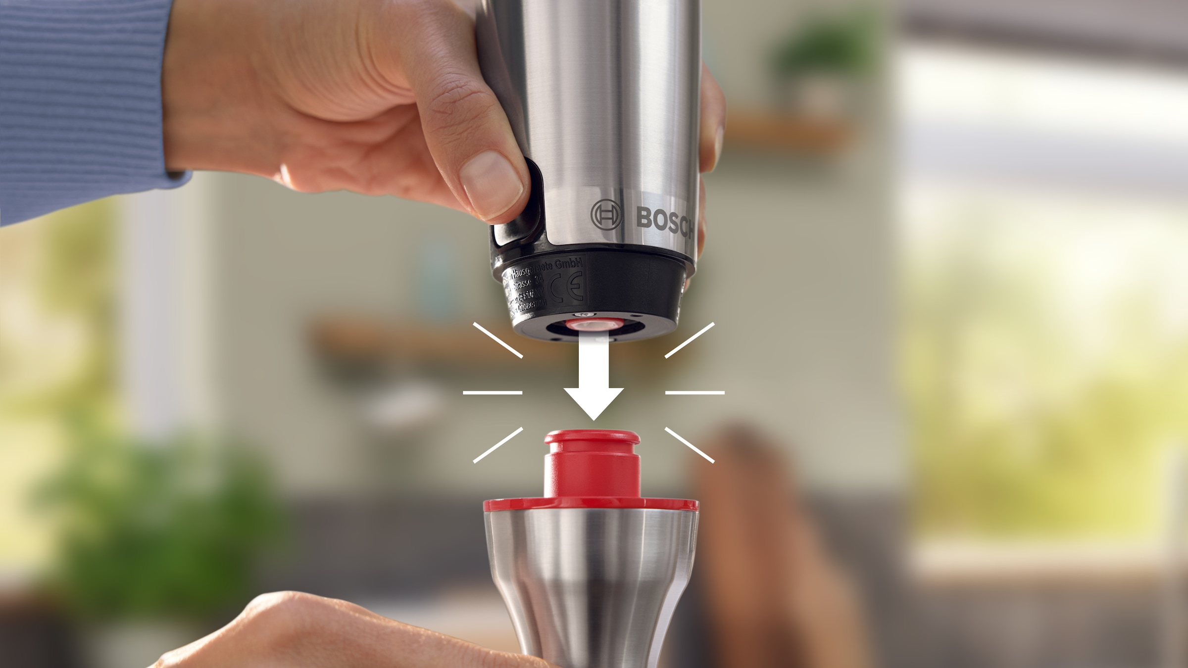 BOSCH Stabmixer »ErgoMaster Serie 8, MSM8M934, Doppelschneebesen, Becher, Zerkleinerer« 1500 W 6 Klingen Edelstahl, Spiralkabel, Keramikkupplung, luftgekühlter Motor