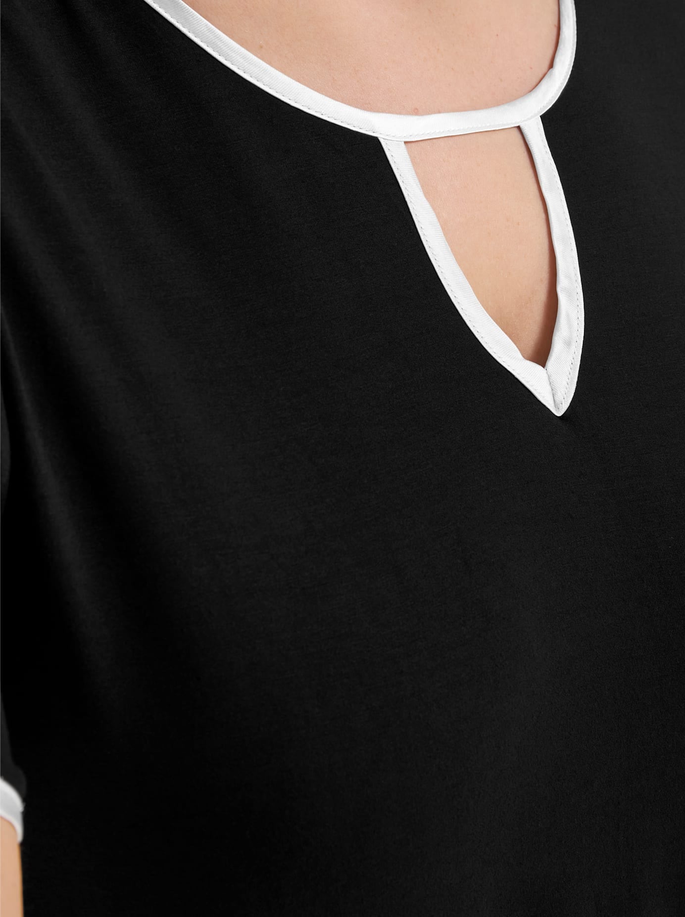 Sheego Rundhalsshirt »Halbarmshirt« 1