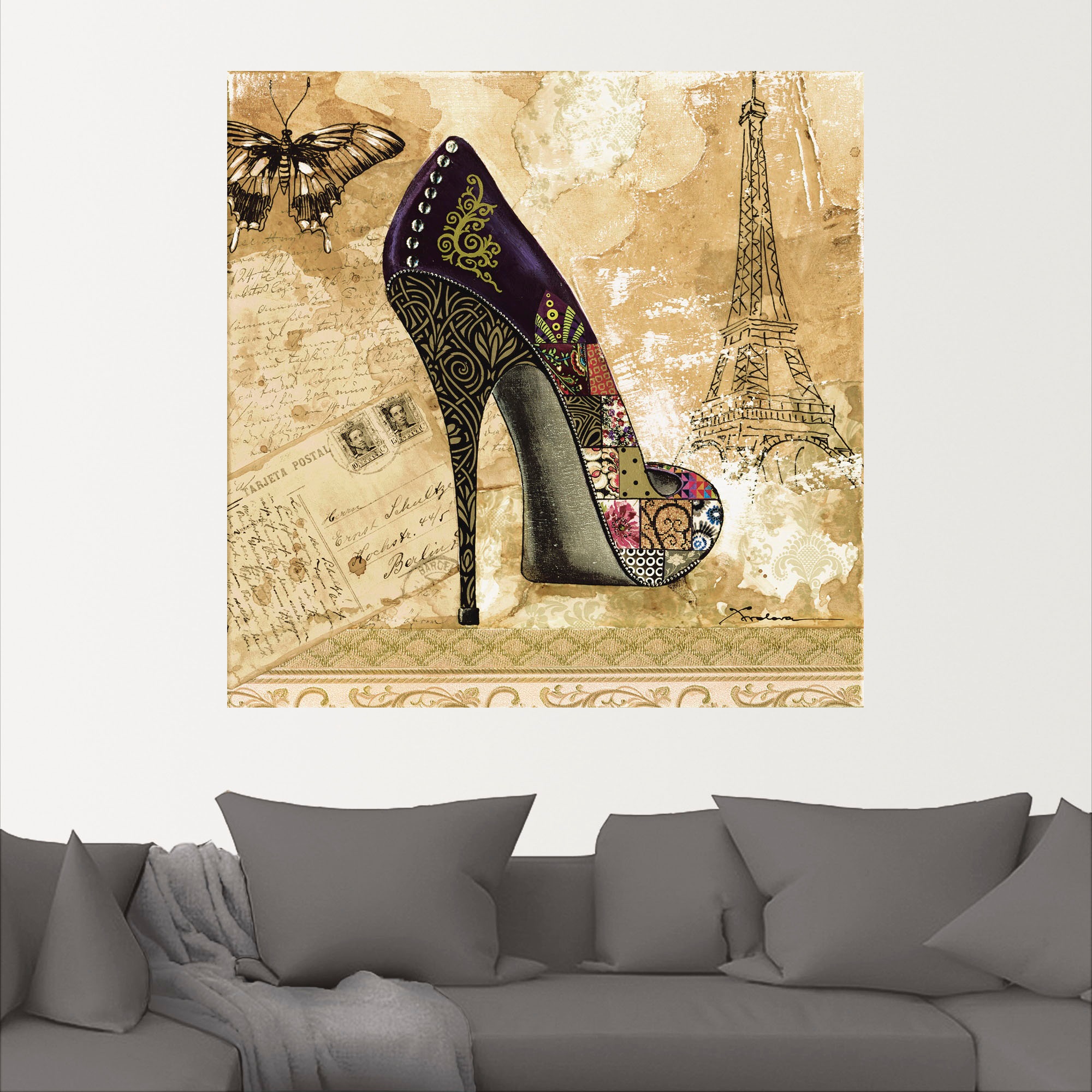 Artland Wandbild »Veränderliche Zeiten IV - Stiletto«, Modebilder, (1 St.), als Alubild, Leinwandbild, Wandaufkleber oder Poster in versch. Größen