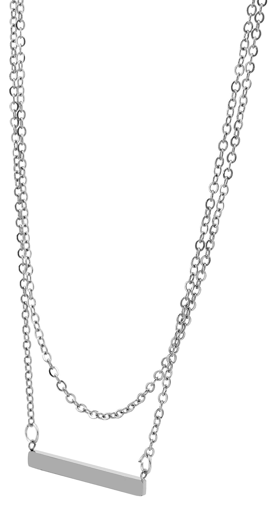 Adelia´s Gliederkette »Damen Halskette aus Edelstahl 43 cm«