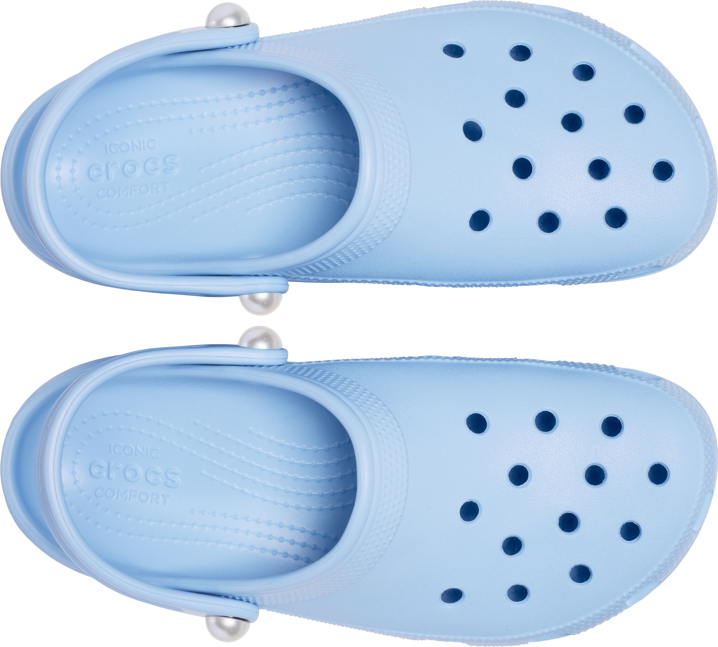 Crocs Clog »Classic Platform Pearl Clog«, Plateaschuh, Sandale mit Zierperlen