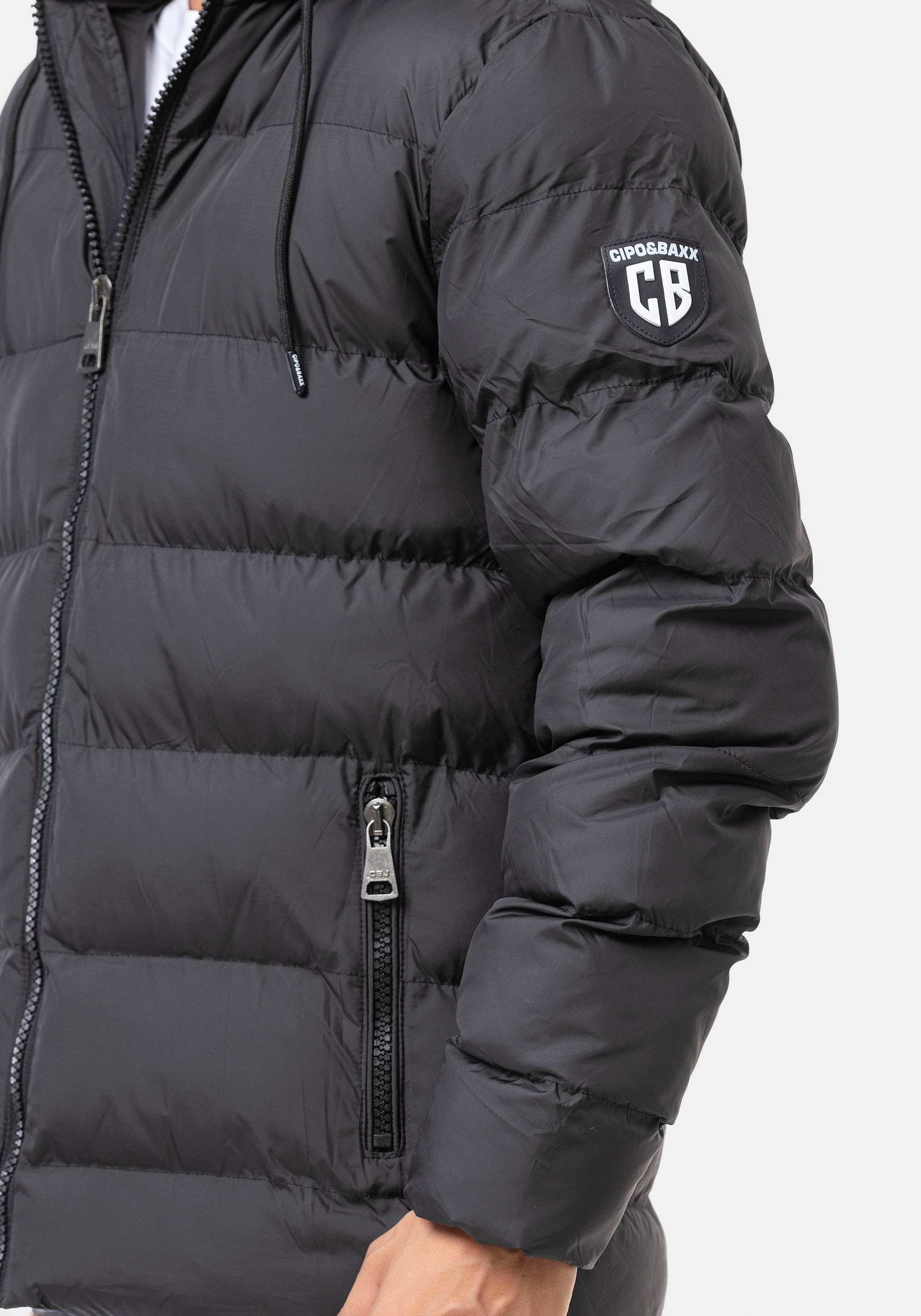 Cipo & Baxx Steppjacke mit Kapuze