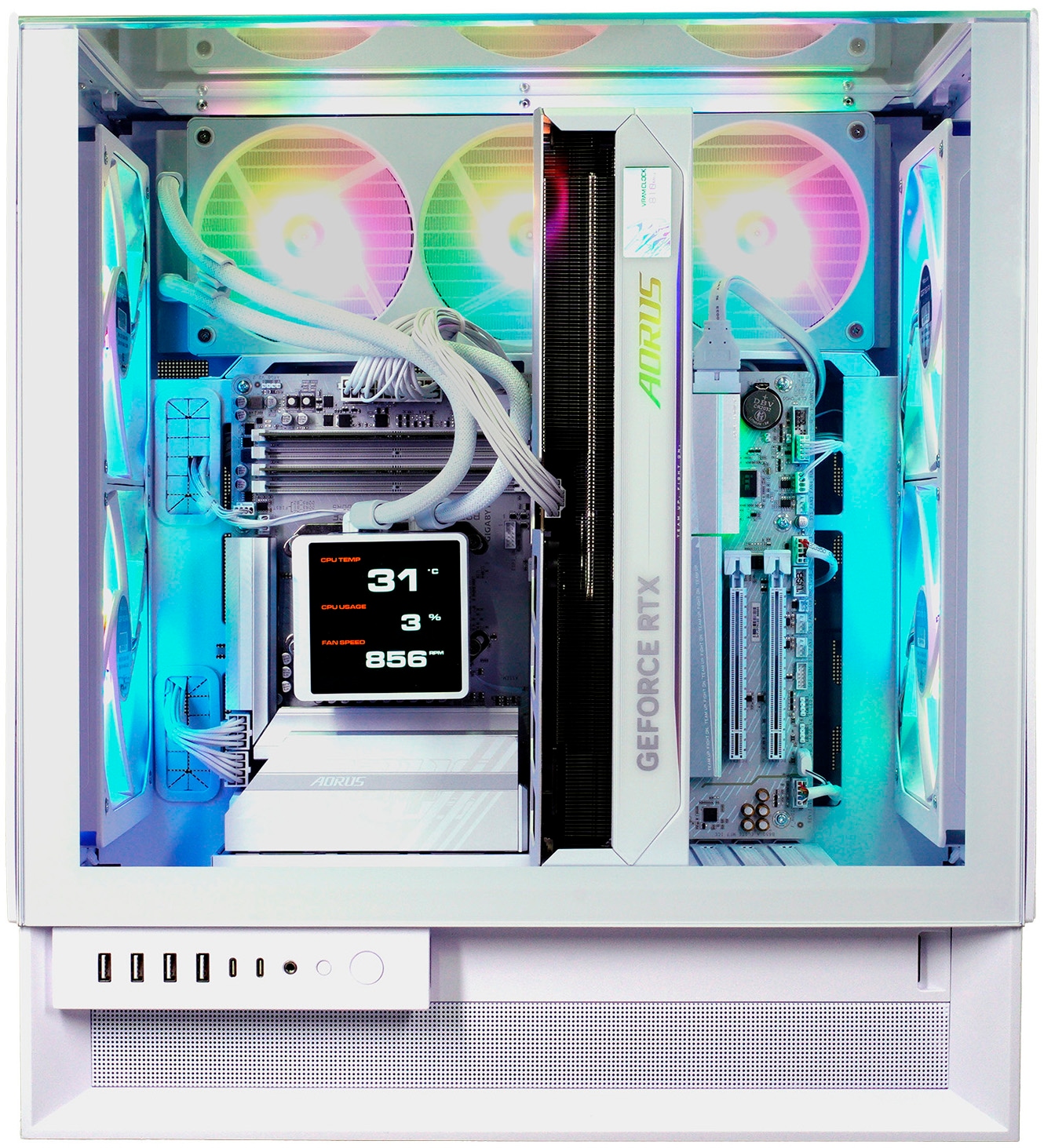 Cougar Gaming-PC »OmnyX« Windows 11, DDR5 RAM, Wasserkühlung