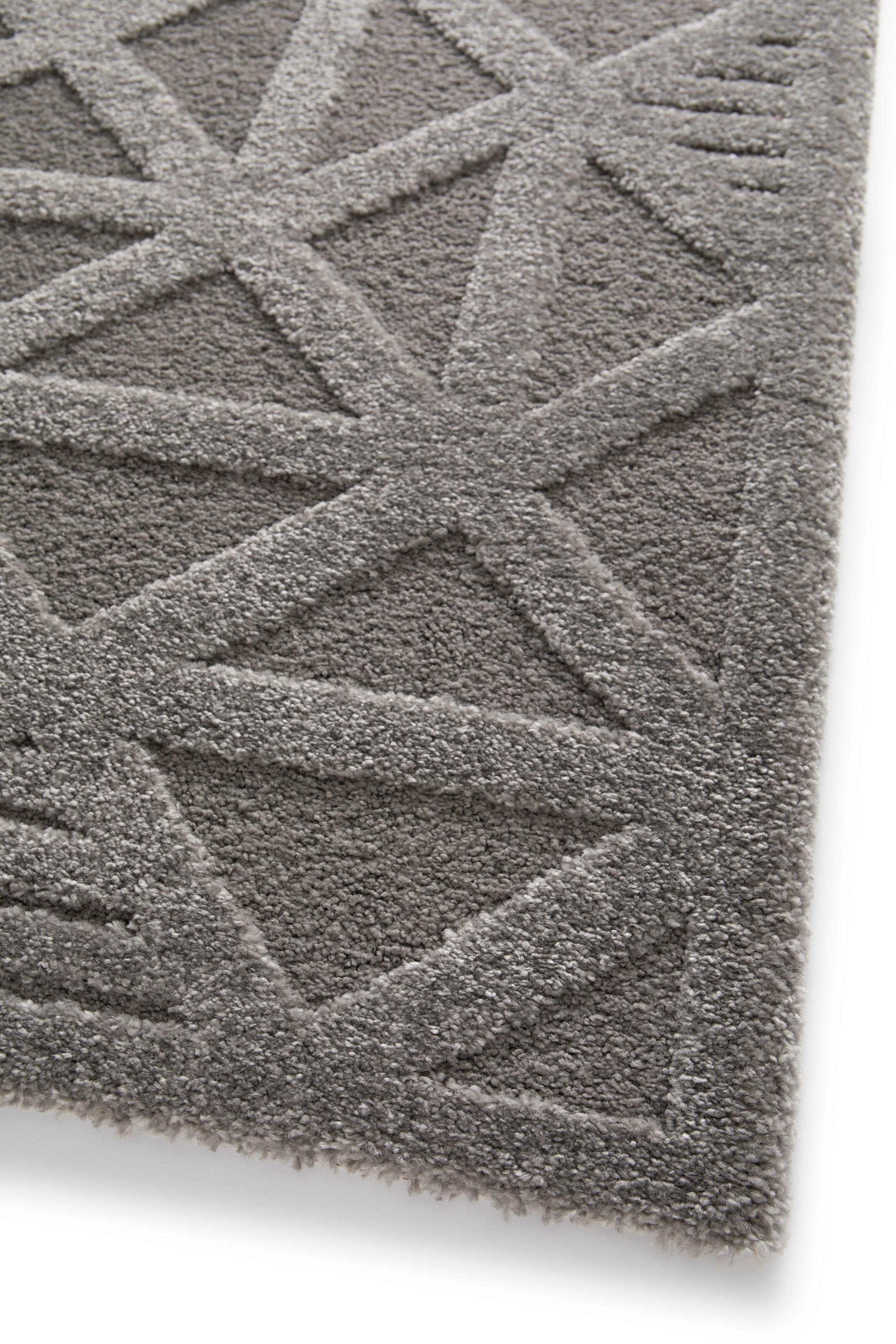 Primaflor-Ideen in Textil Teppich »COSMO Geo, Made in Belgium« rechteckig 14 mm Höhe modernes Design, Hoch-Tief Effekt, weicher Flor