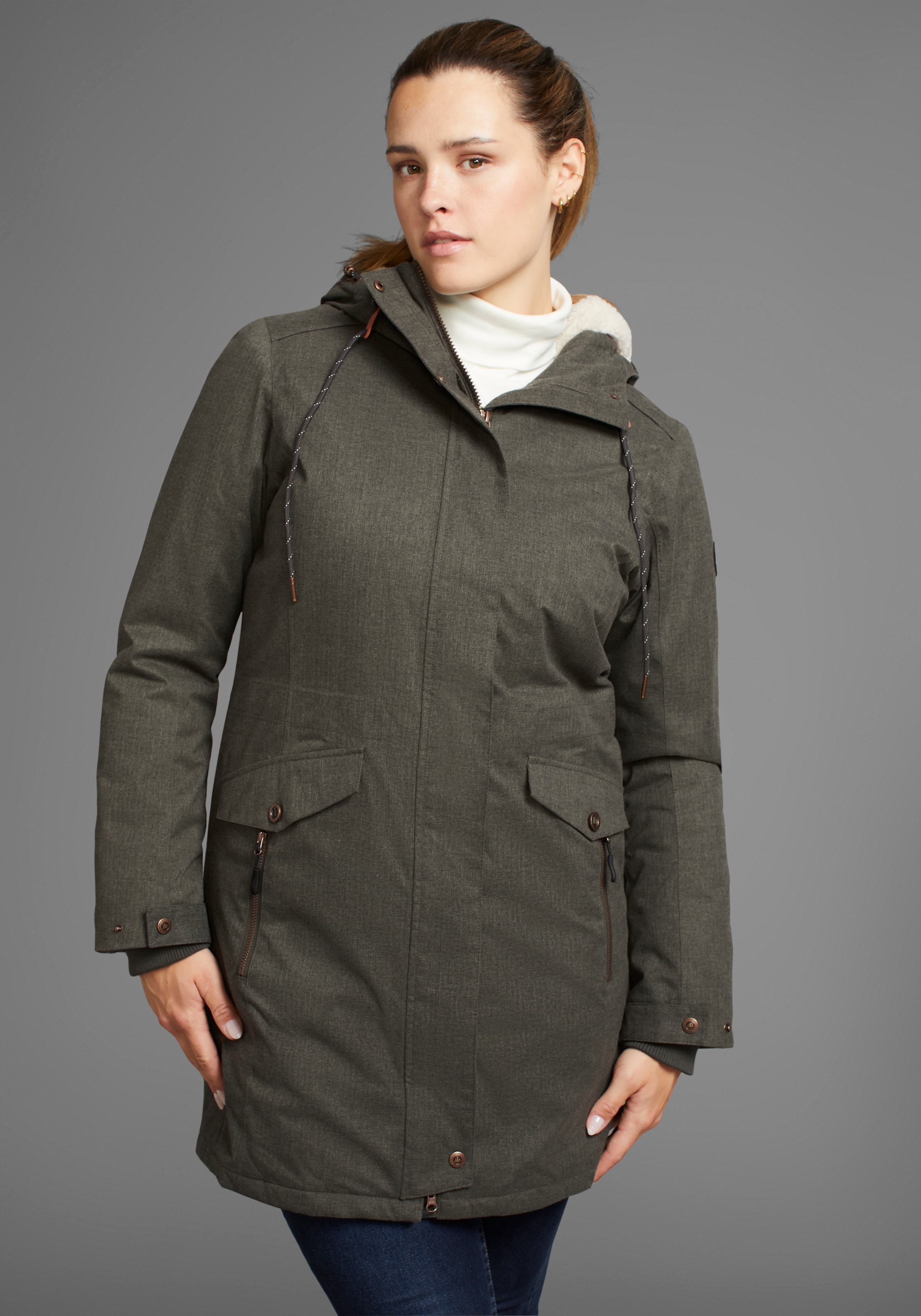 Outdoorjacke, mit Kapuze, atmungsaktives Material, wasserdicht, winddicht, mit Kapuze