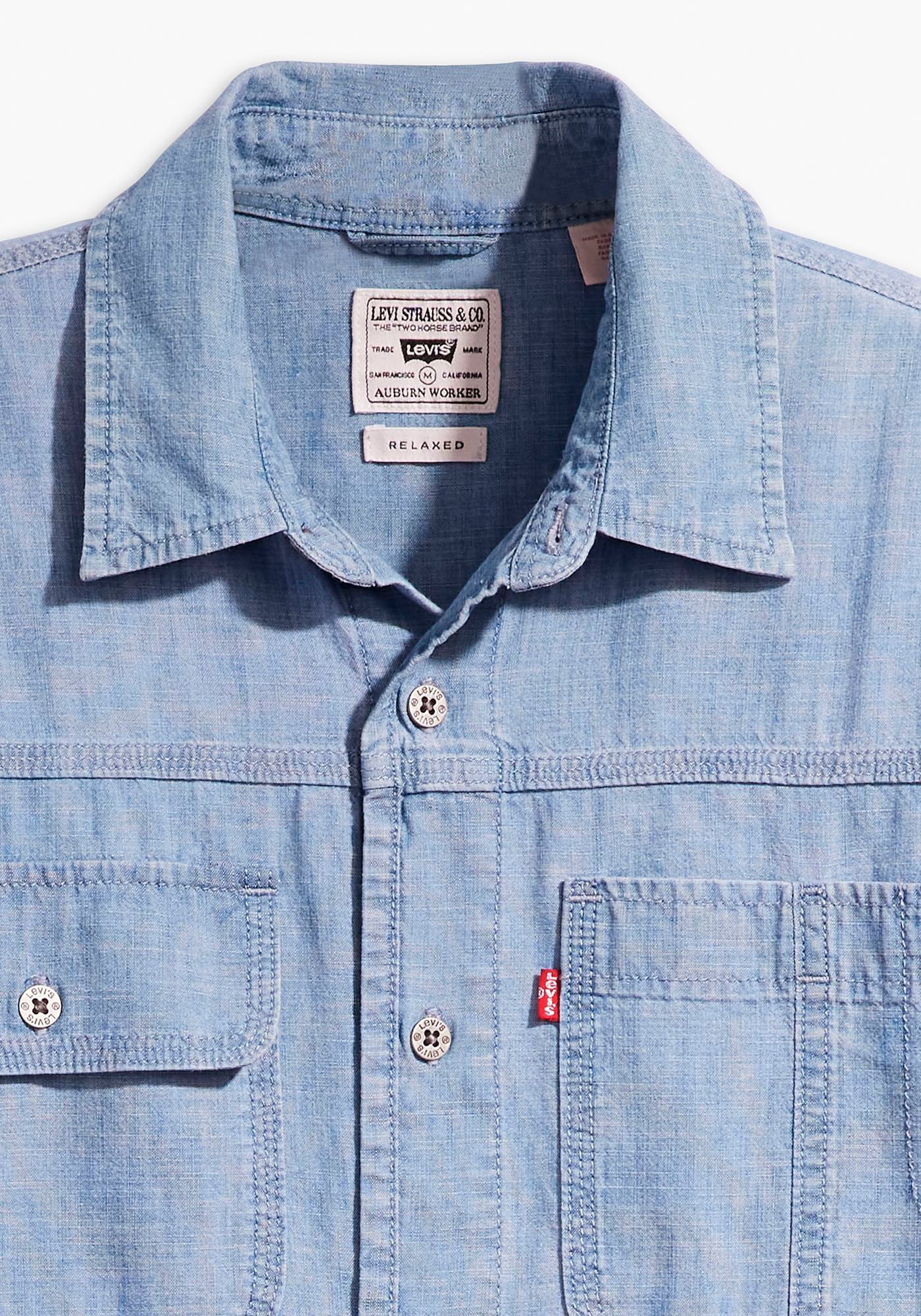 Levi's® Langarmhemd, LS AUBURN WORKER BLUES