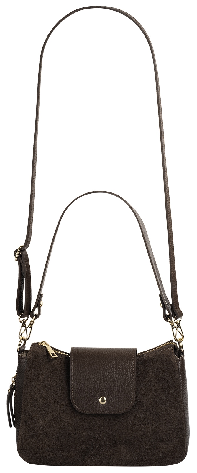 forty° Henkeltasche »FORTY° Damen AURILONA echt Leder, Made in Italy« echt Leder, Made in Italy