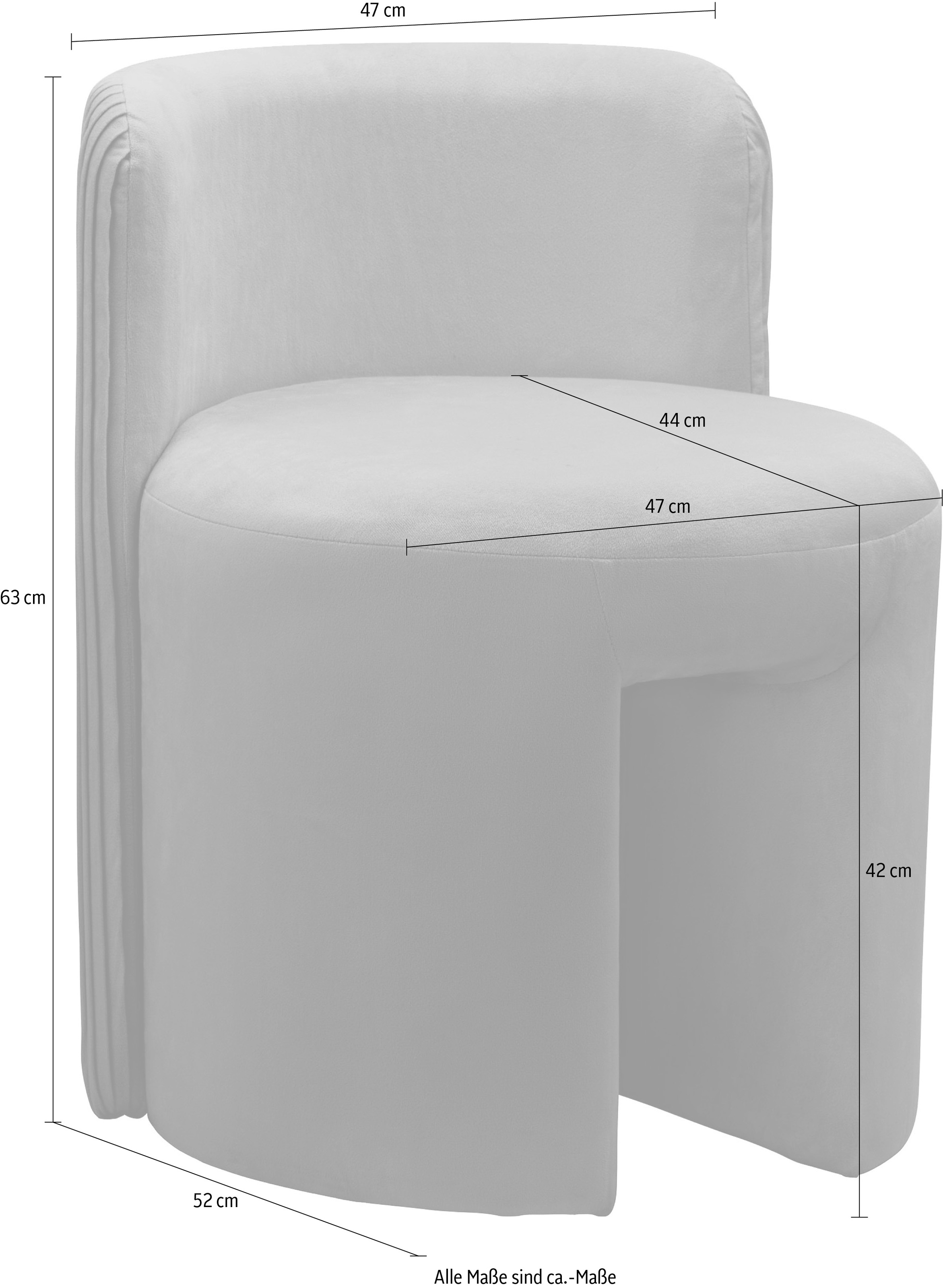 Kayoom Sitzhocker »Hocker Curvy 125, TOPSELLER!«, (1 St.)