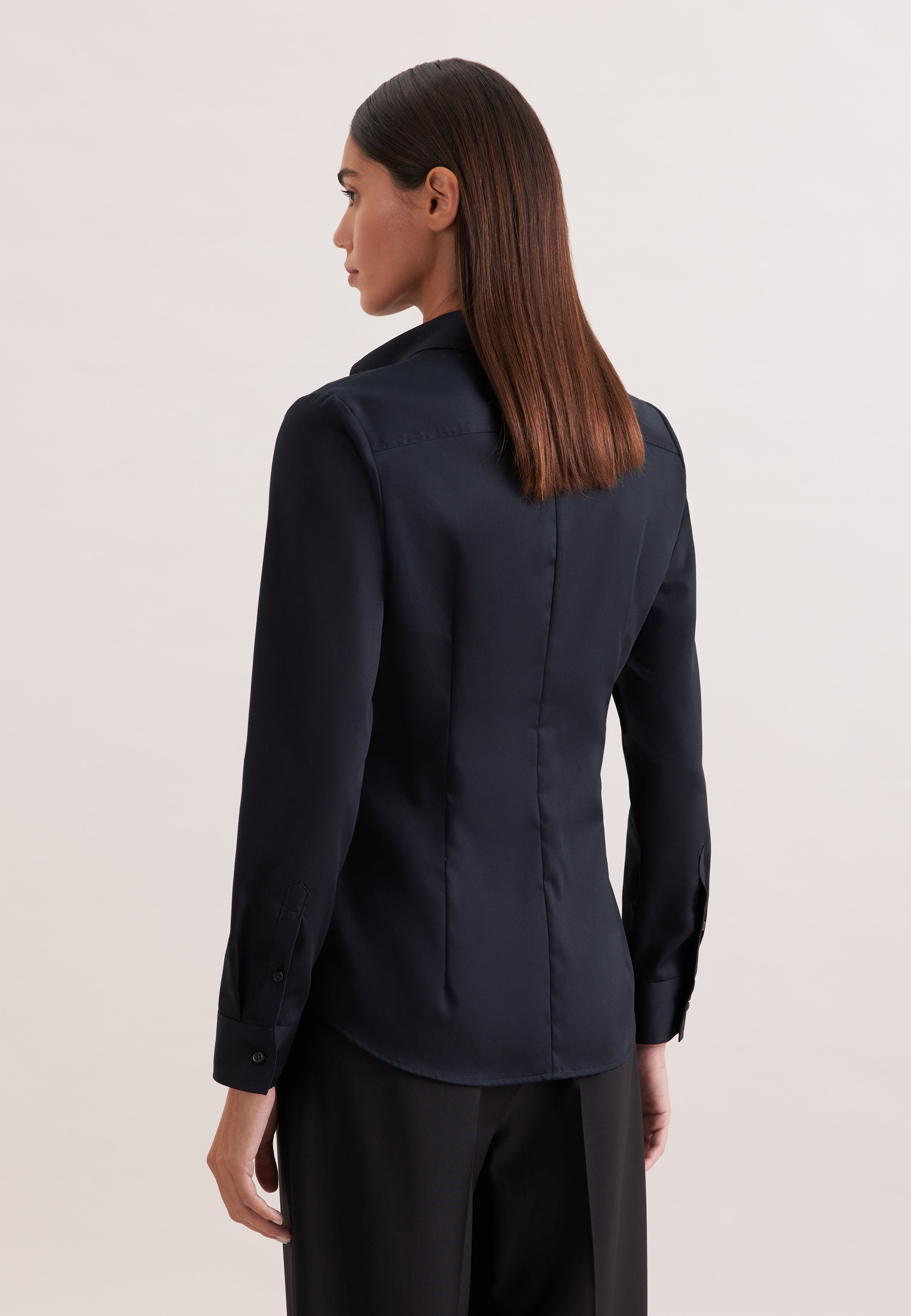 seidensticker Hemdbluse »Schwarze Rose« 1/1 Kragen Uni