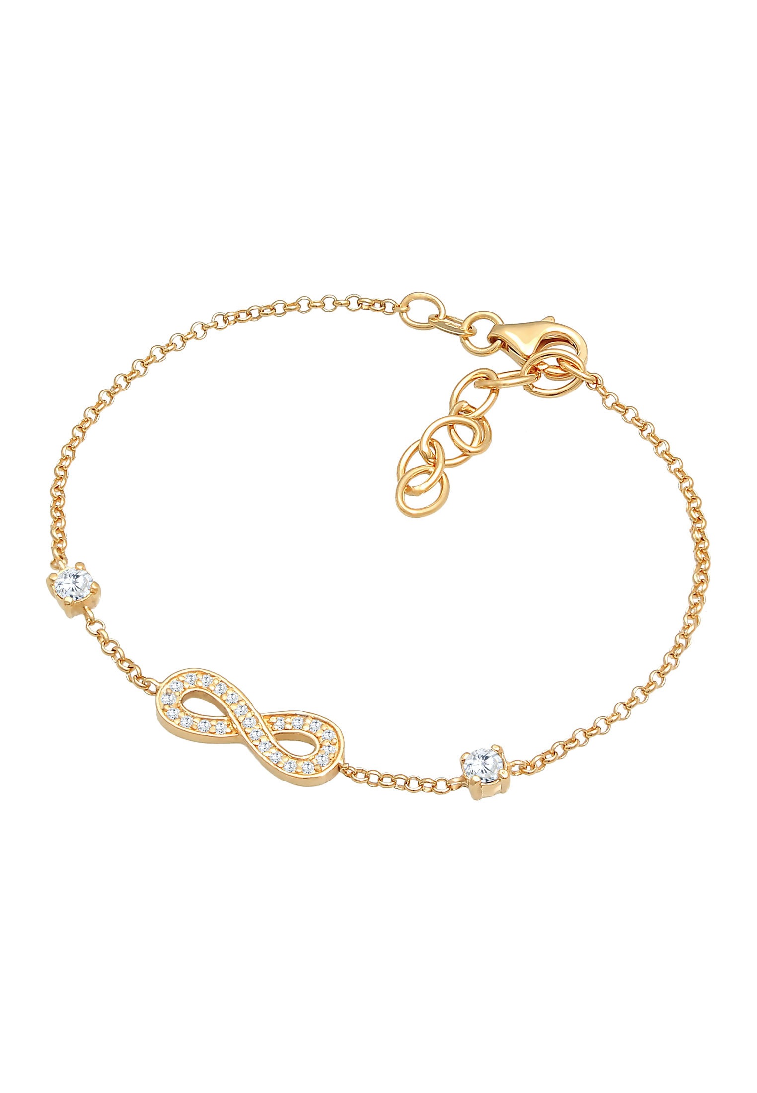 Nenalina Armkette »Armband Infinity Unendlichkeit Zirkonia 925 Silber«
