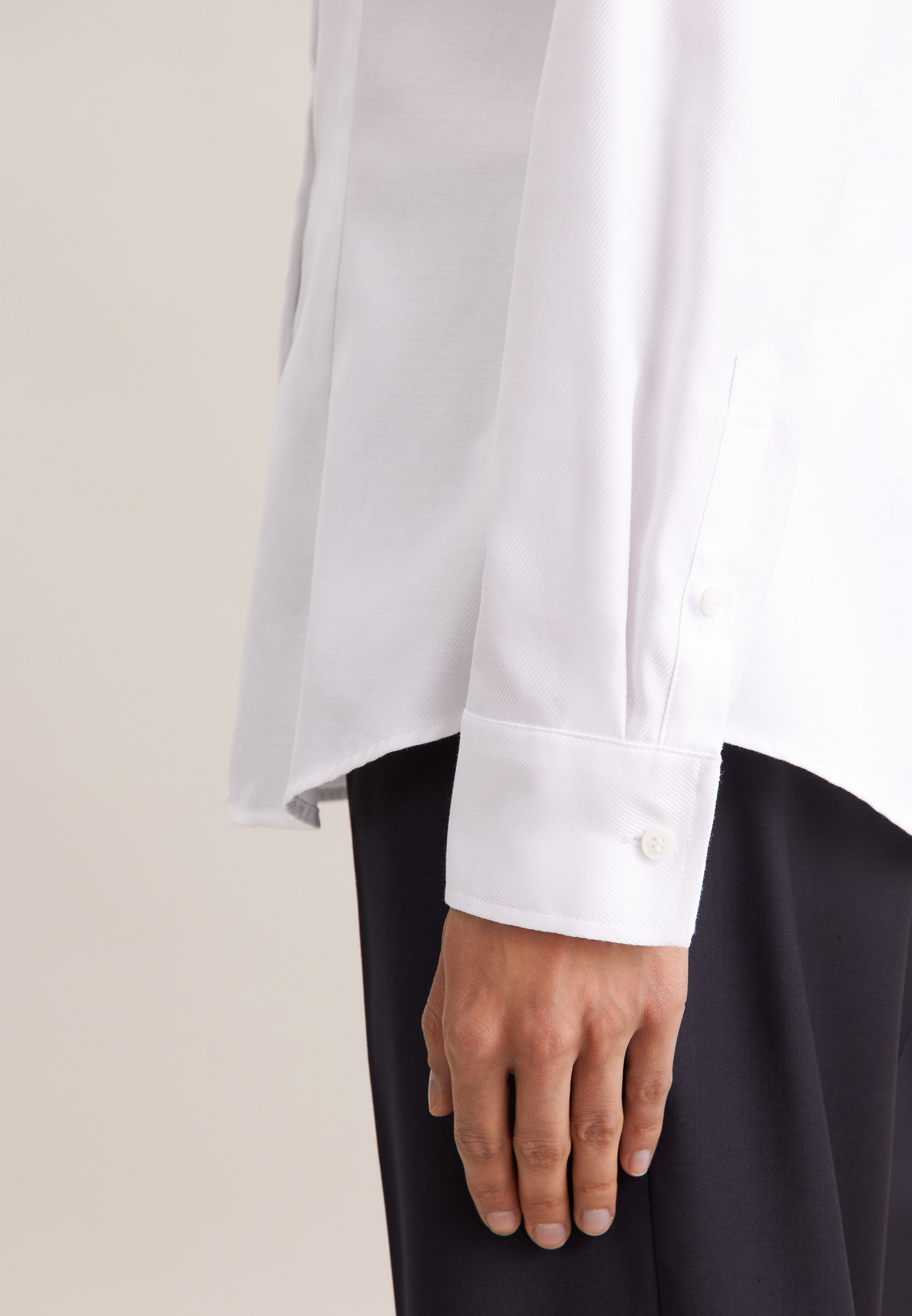 seidensticker Hemdbluse »Schwarze Rose« 1/1 Uni