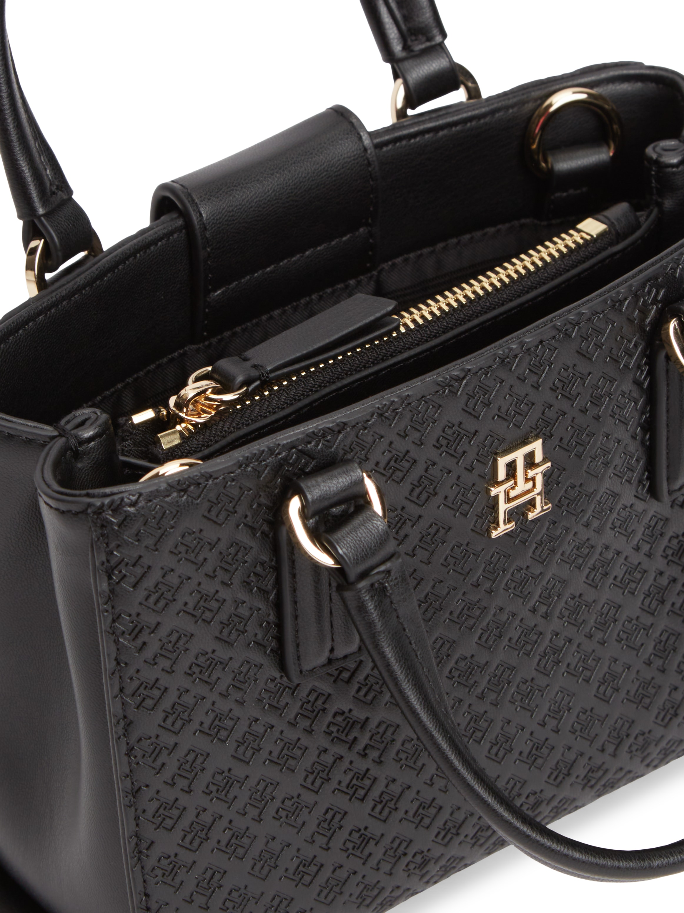 Tommy Hilfiger Tragetasche »TH DAILY MINI TOTE MONO« Damen Handtasche, Umhängetasche, Schultertasche mit TH-Schmuckelement