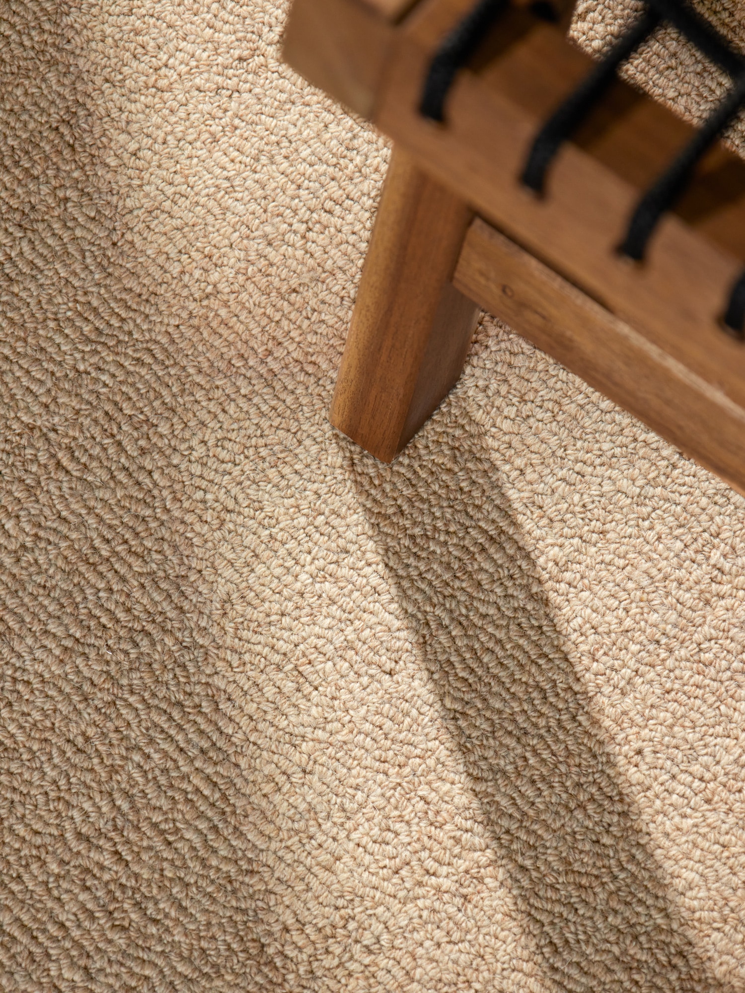 ELLE DECORATION Wollteppich »Knots« rechteckig 13 mm Höhe Handtuft, Wolle, Feines Bouclé, Wohnzimmer, Schlafzimmer, Natur