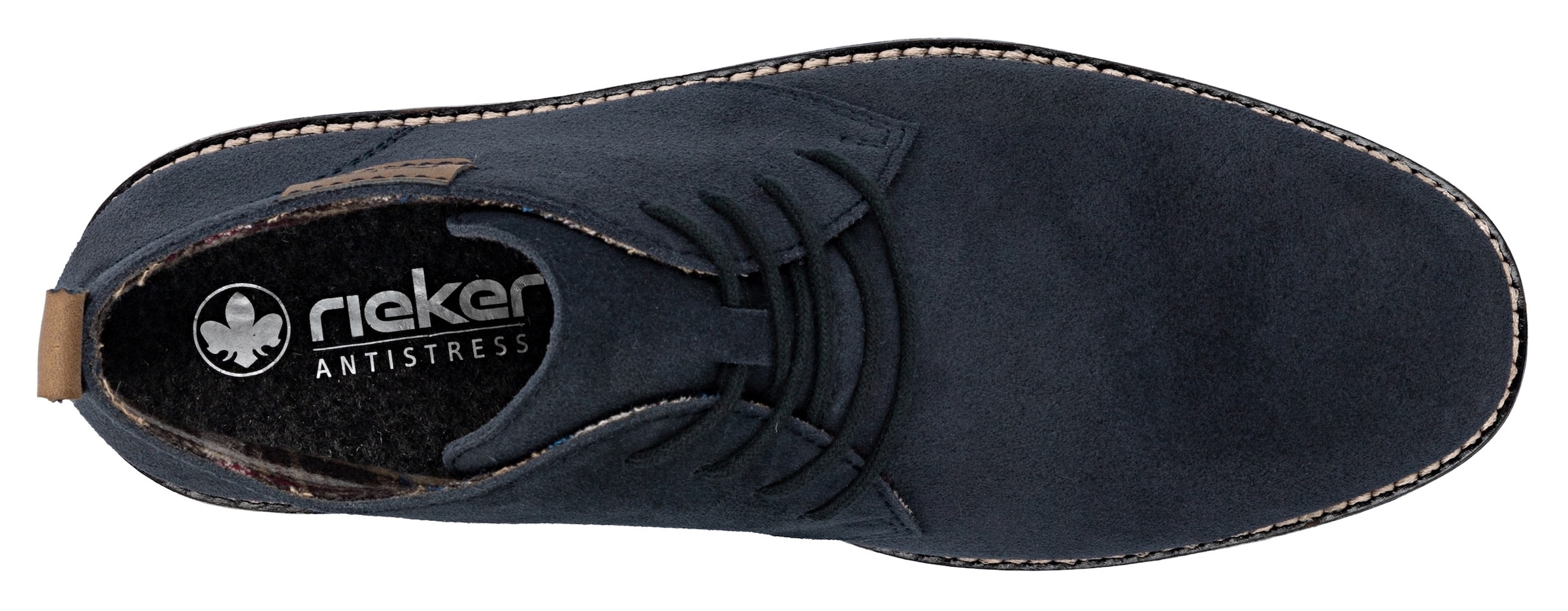 Rieker Schnürstiefelette, mit kariertem Innenfutter