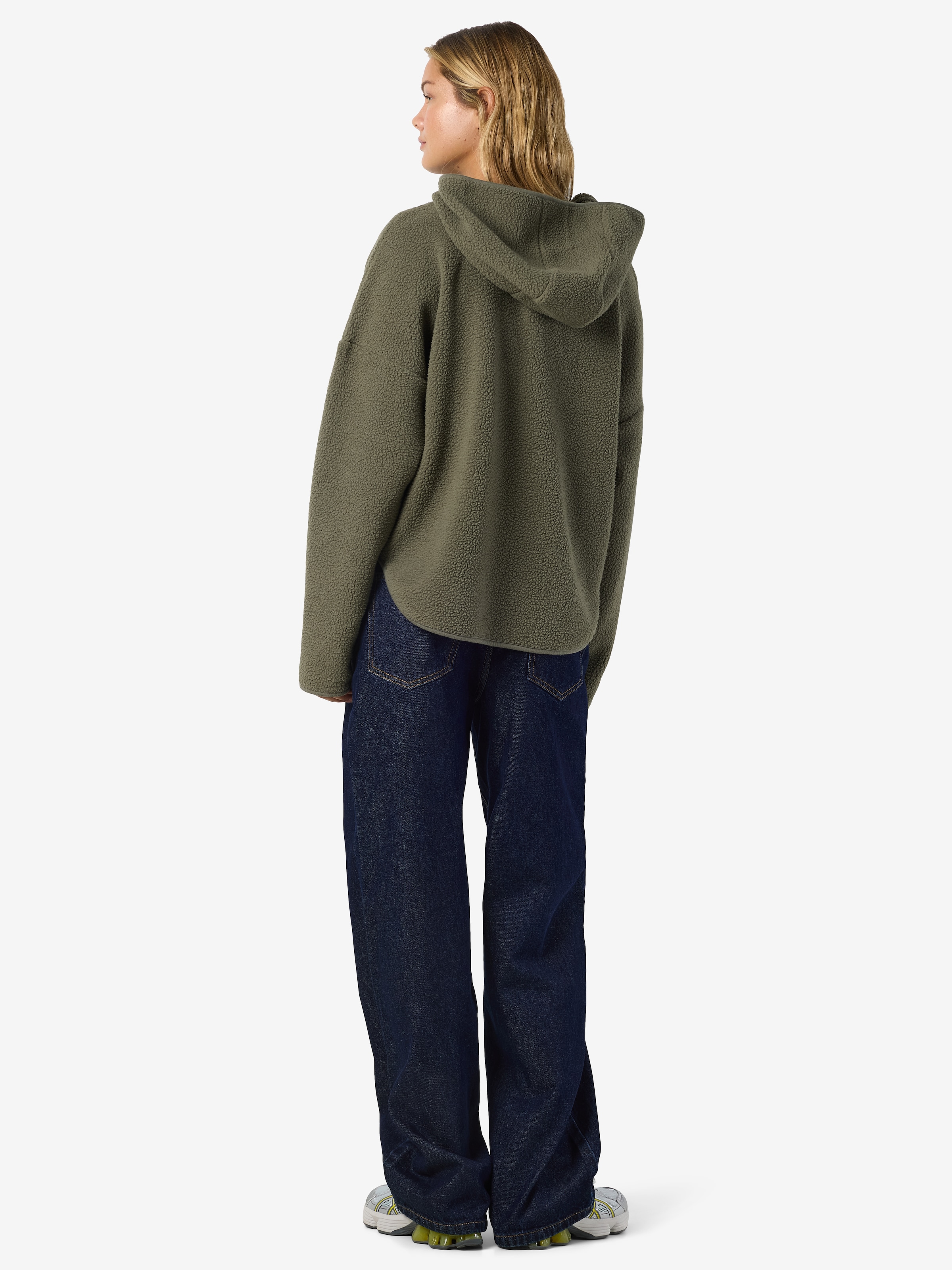 Noisy may Fleecepullover »NMCOZY L/S HALFWAY ZIP SWEATER JRS NOOS«, Polyester, relaxed fit
