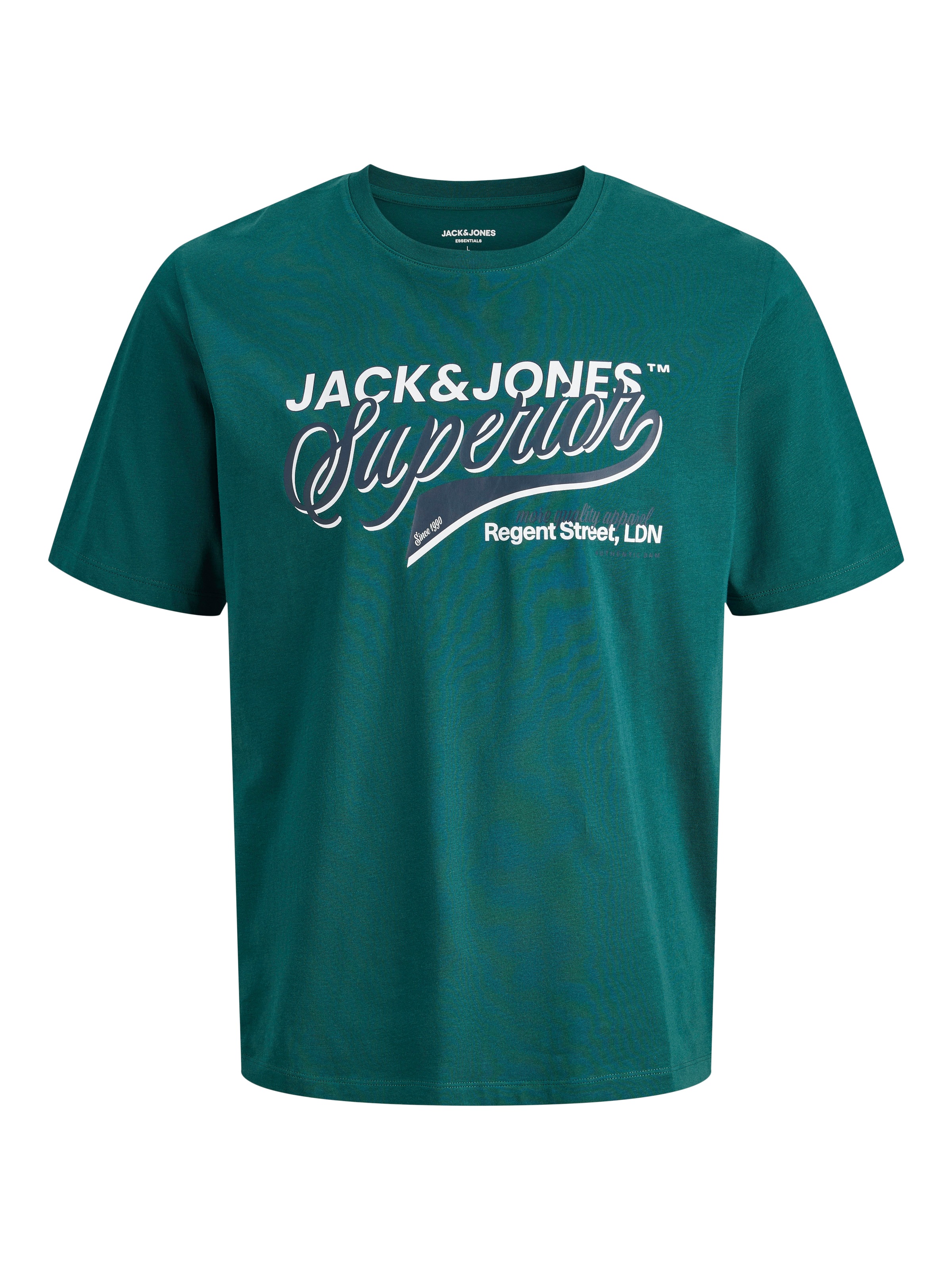 Jack & Jones Rundhalsshirt »JJELOGO TEE SS O-NECK 2 COL SS26 SN« mit Grafikprint