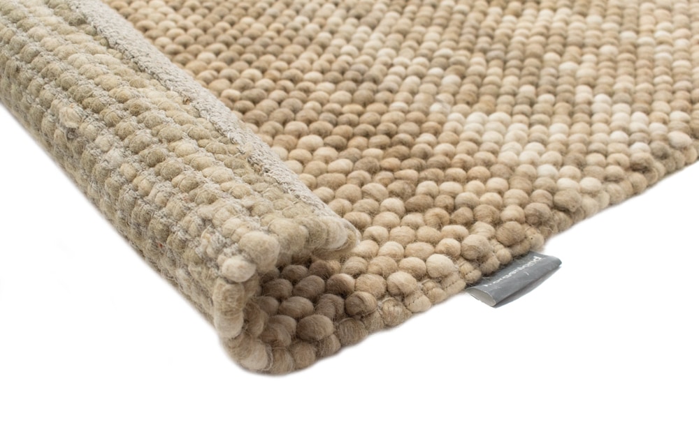 morgenland Wollteppich »Mosaik - Wollteppich«, rund, 2 mm Höhe, Sehr weicher Flor