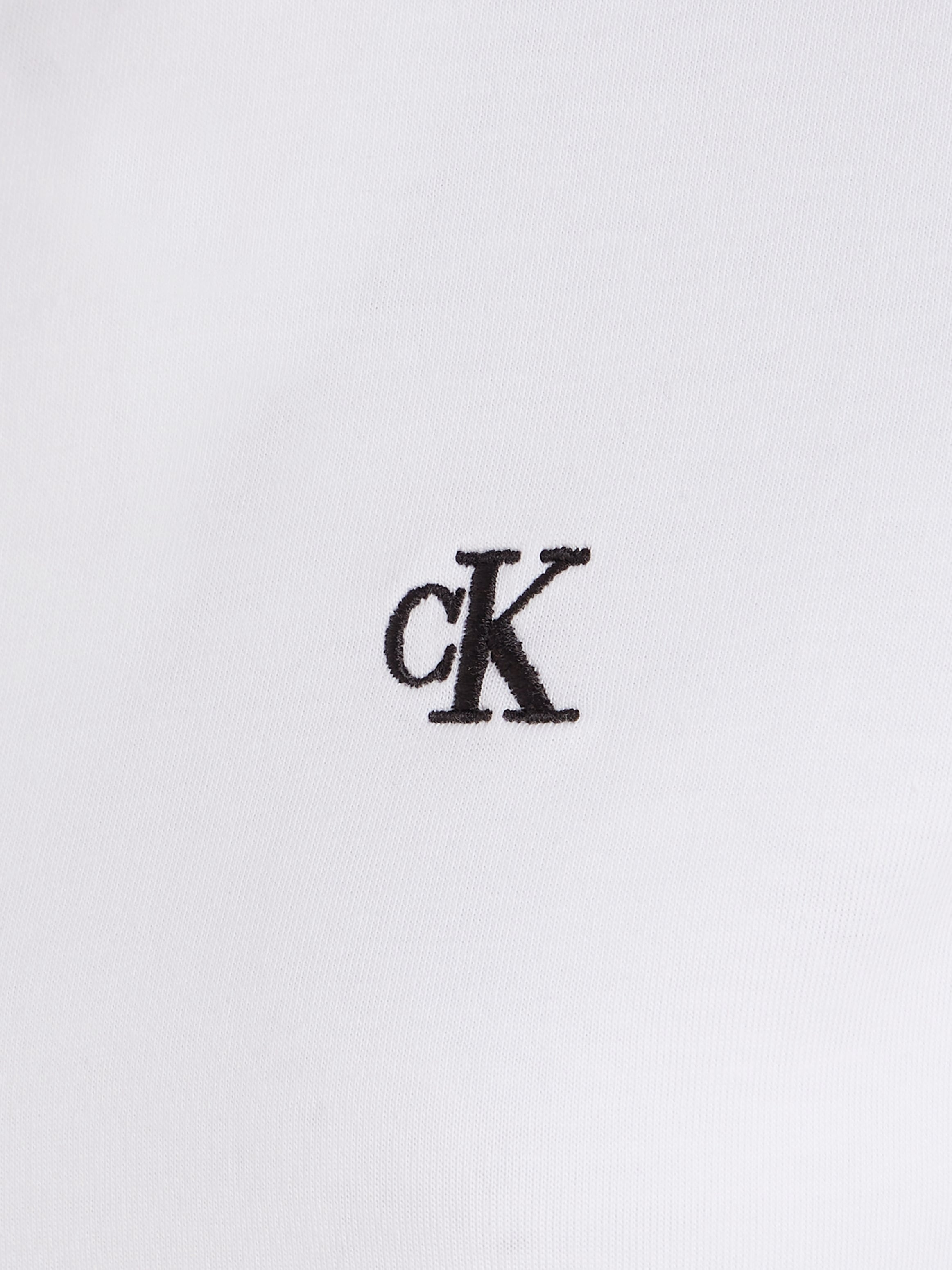 TEE«, Brust bei SLIM CK der Jeans bestellen Calvin mit EMBROIDERY T-Shirt OTTO online »CK Logo gesticktem Klein auf