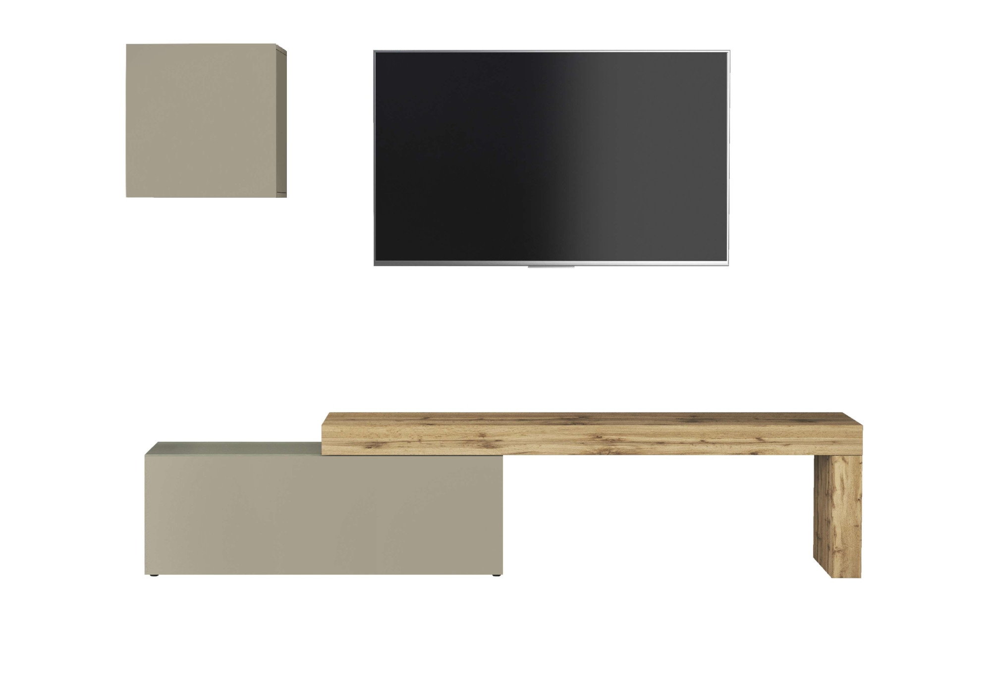 OTTO home TV-Wand »Chronos TV-Set, Wohnwand – Elemente frei platzierbar, Made in Italy« Set, 2-er set, 2 Stk. tlg.