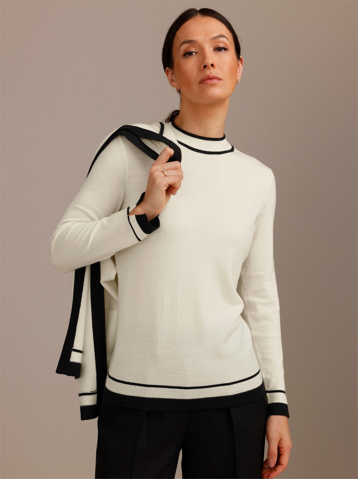 CREATION L PREMIUM Strickpullover »Merino-Strick-Twinset«