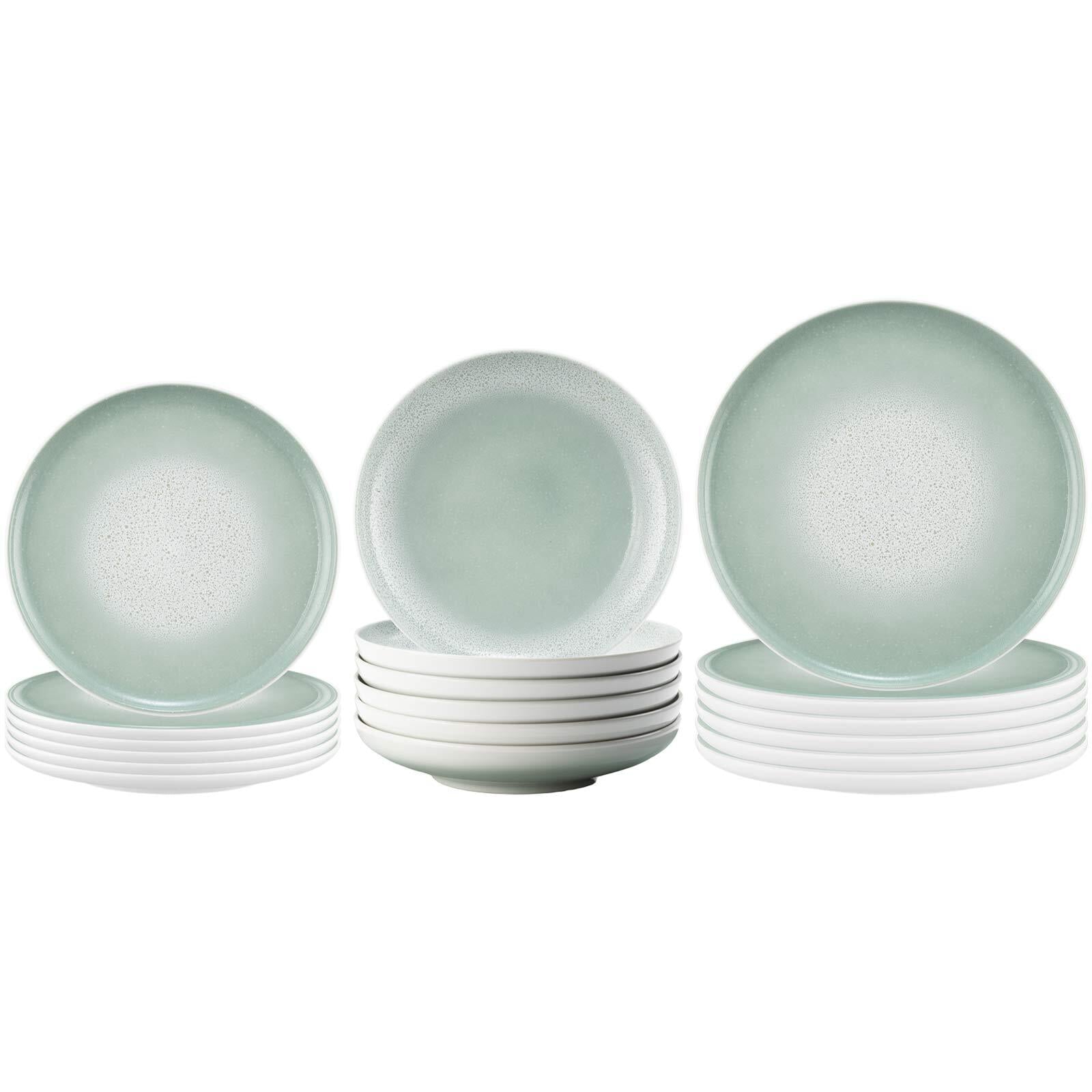 Seltmann Weiden Geschirr-Set »Teller-Set Sento Home 18er Set« Spülmaschinengeeignet, Mikrowellengeeignet, Ofenfest, Salamandergeeignet, Kühlschrankgeeignet, Gefrierschrankgeeignet