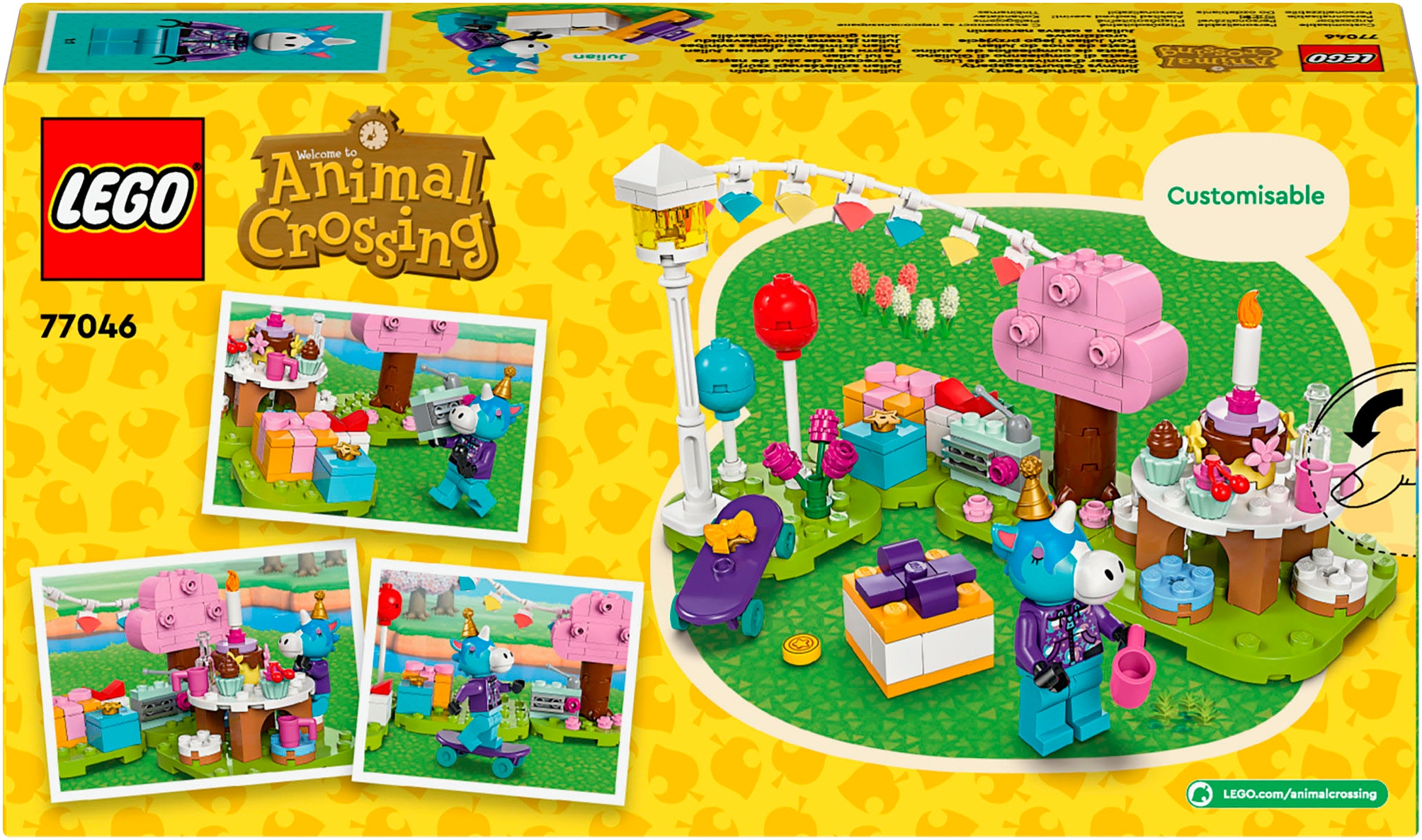 LEGO® Konstruktionsspielsteine »Jimmys Geburtstagsparty (77046), LEGO® Animal Cossing« Made in Europe