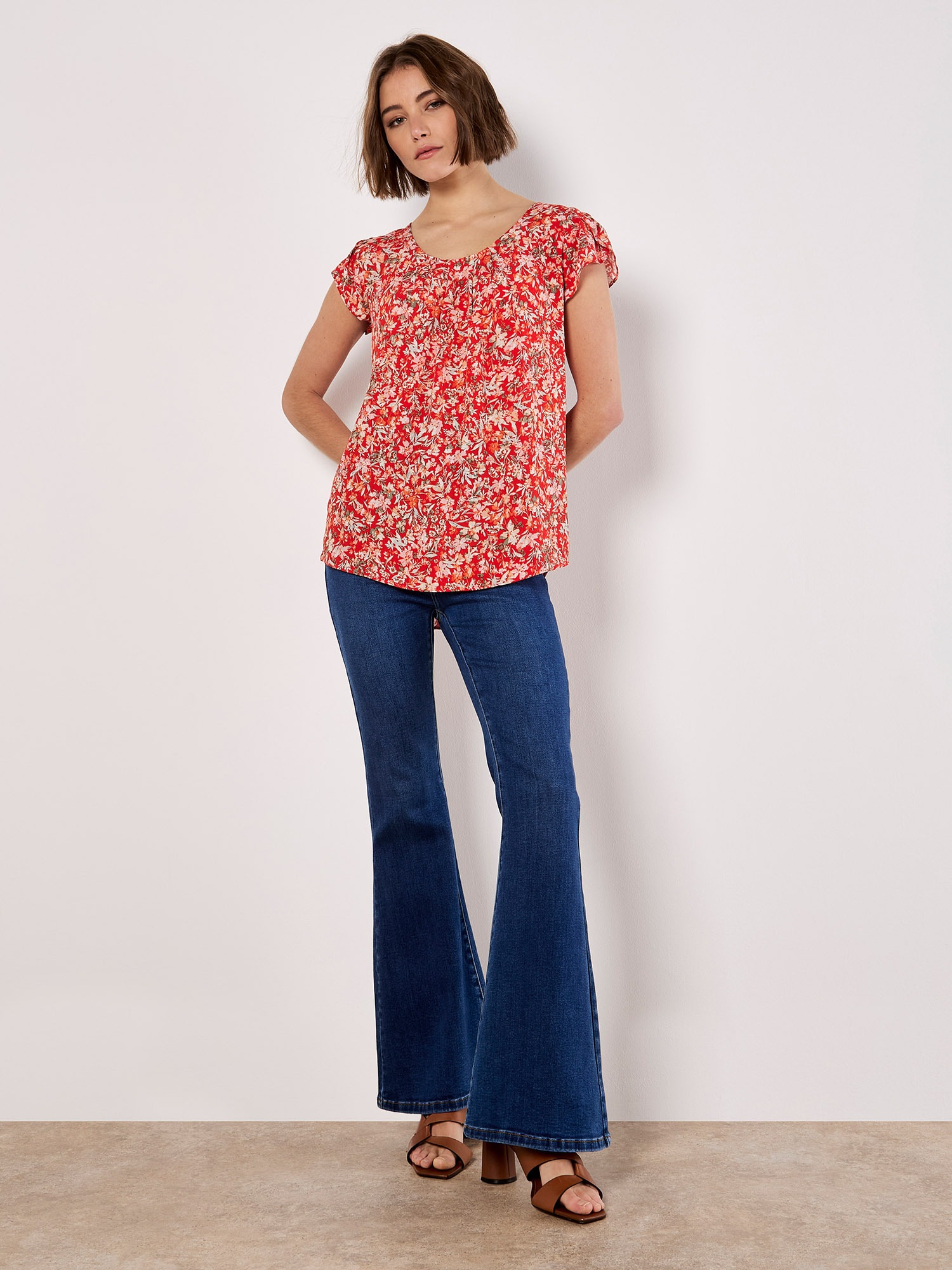 Apricot Druckbluse »Bluse« mit Tulpenärmel