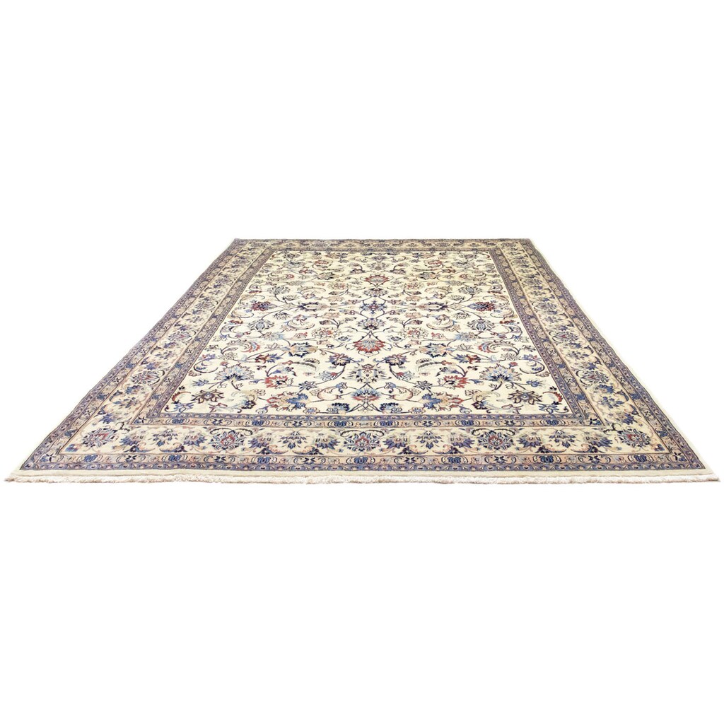 morgenland Wollteppich »Maschad Durchgemustert Beige chiaro 340 x 243 cm«, rechteckig