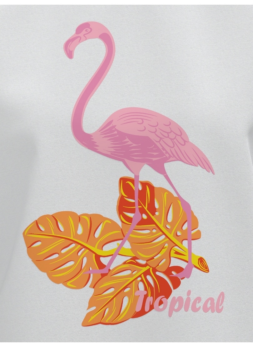 Trigema T-Shirt »TRIGEMA T Shirt mit "Tropical" Print« 1
