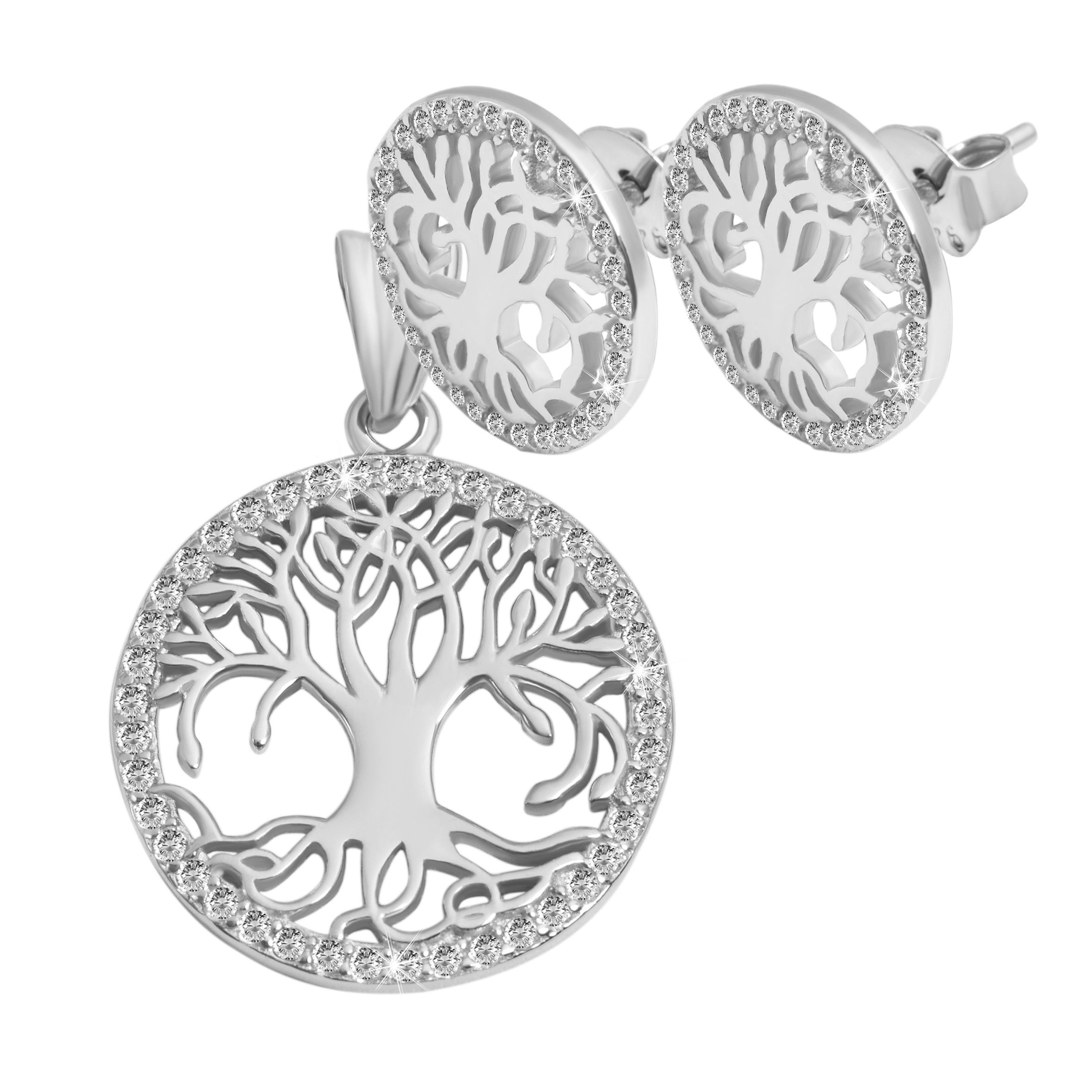 Adelia´s Kettenanhänger »Damen Anhänger aus 925 Silber mit Zirkonia«