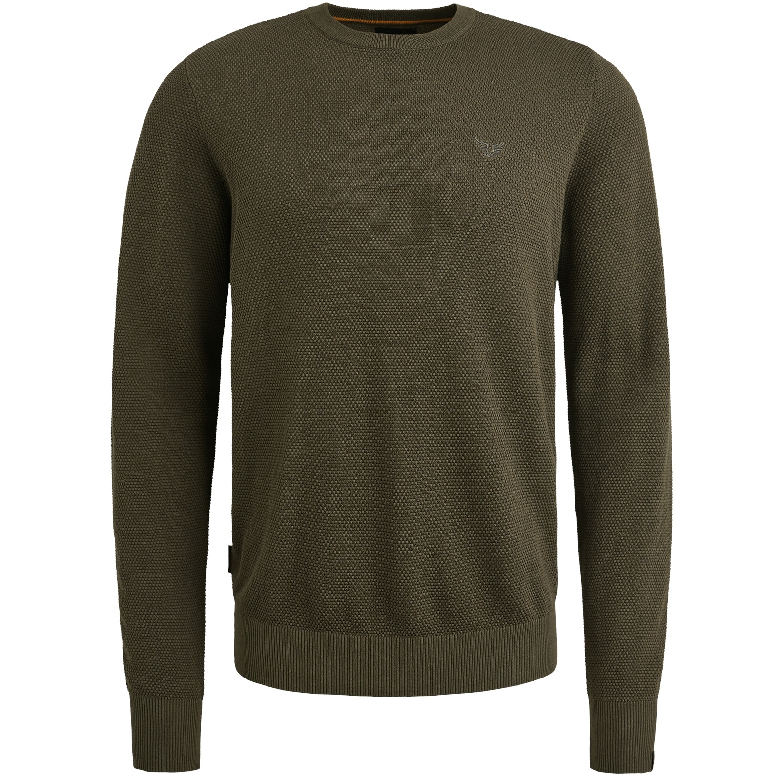 PME LEGEND Rundhalspullover, mit Logo Stickerei