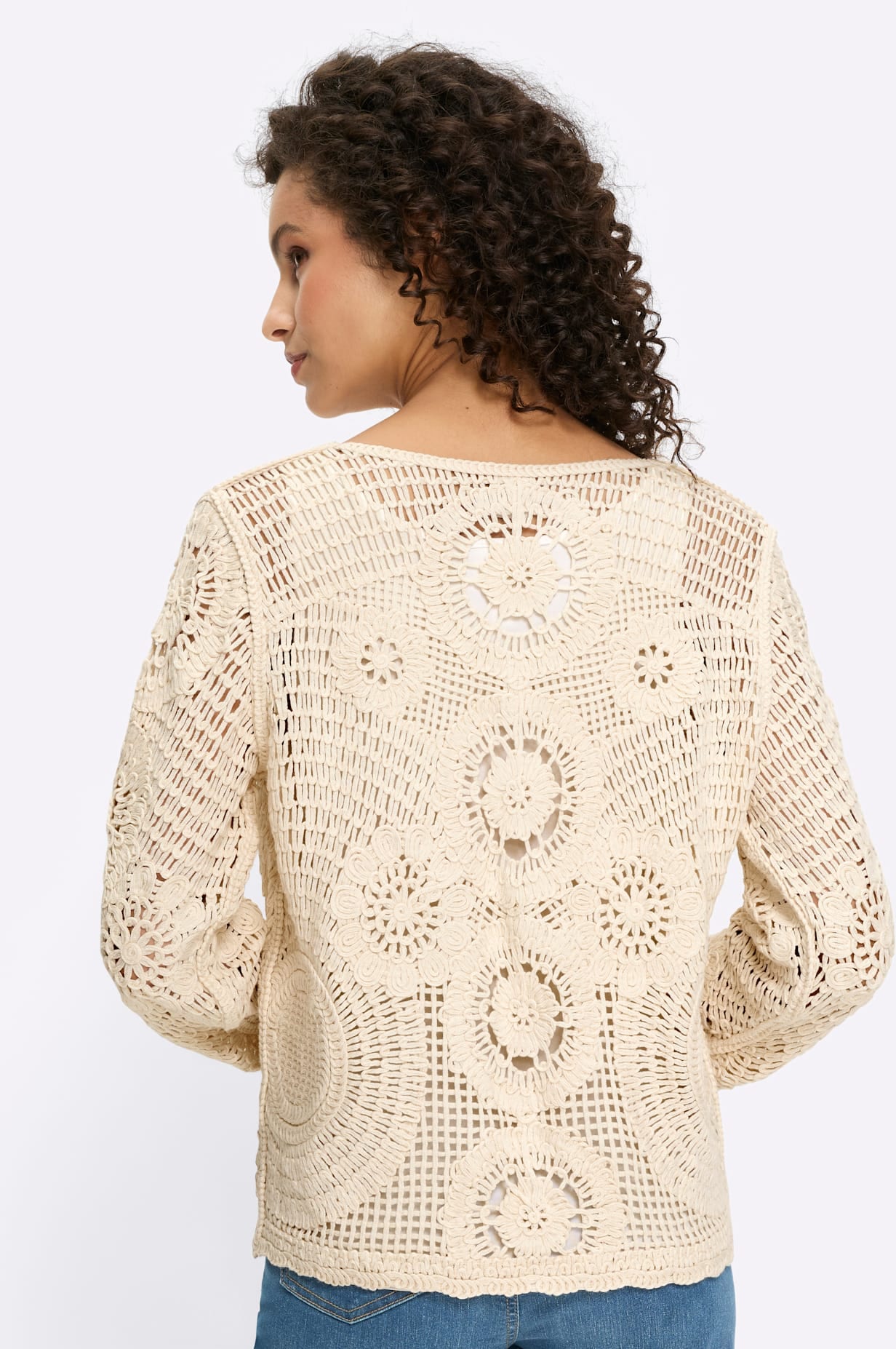 heine Ajourstrickjacke