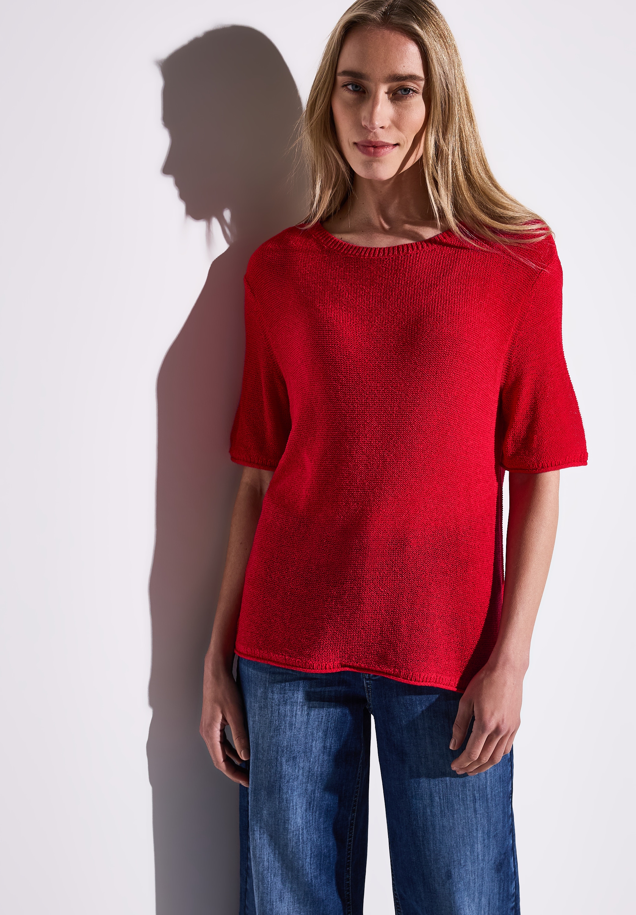 STREET ONE Strickpullover, mit seitlichen Schlitzen