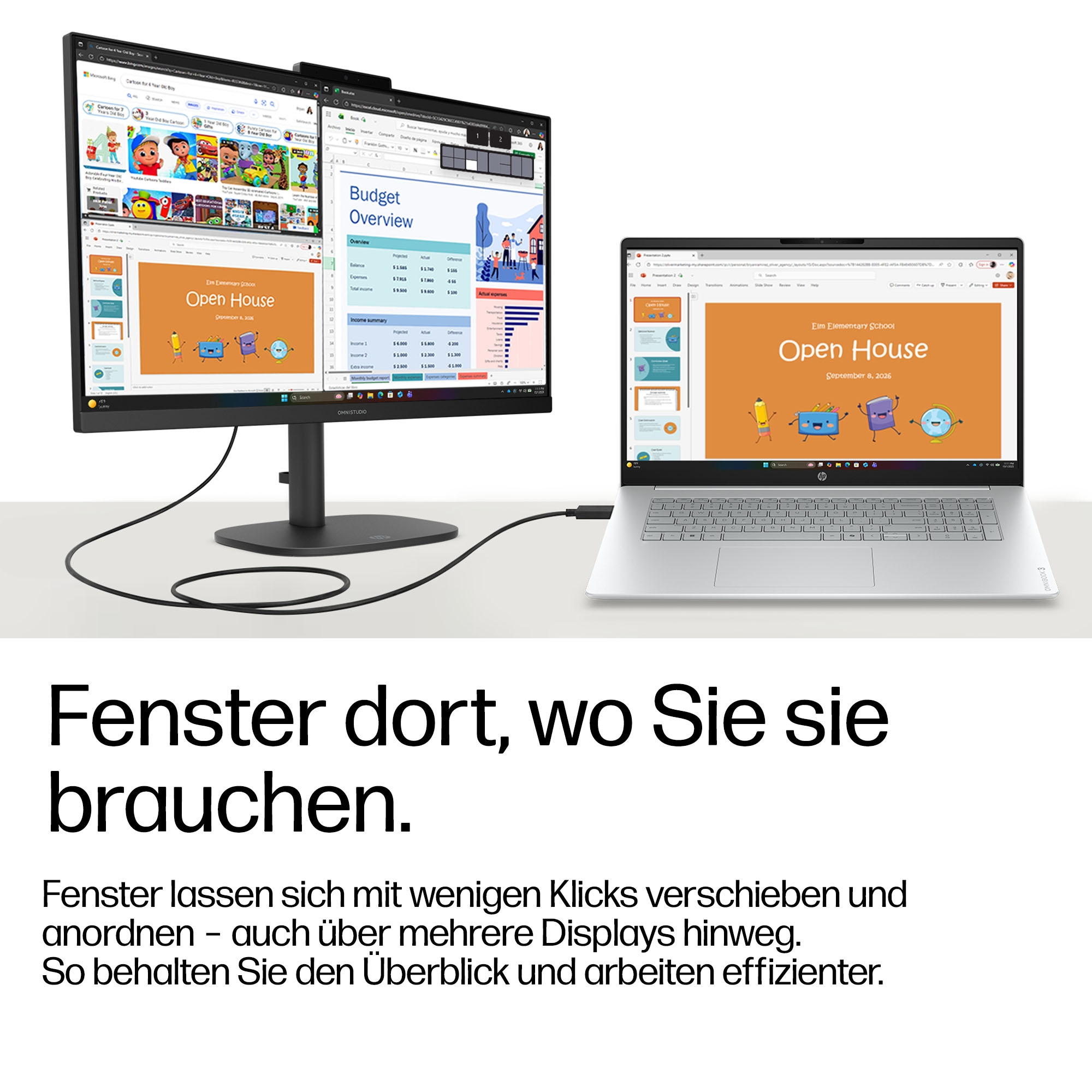 HP Notebook »OmniBook 3 17-dg0055ngx« 43,9 cm / 17,3 ″ Intel Ultra 5 Intel Graphics 512 GB SSD