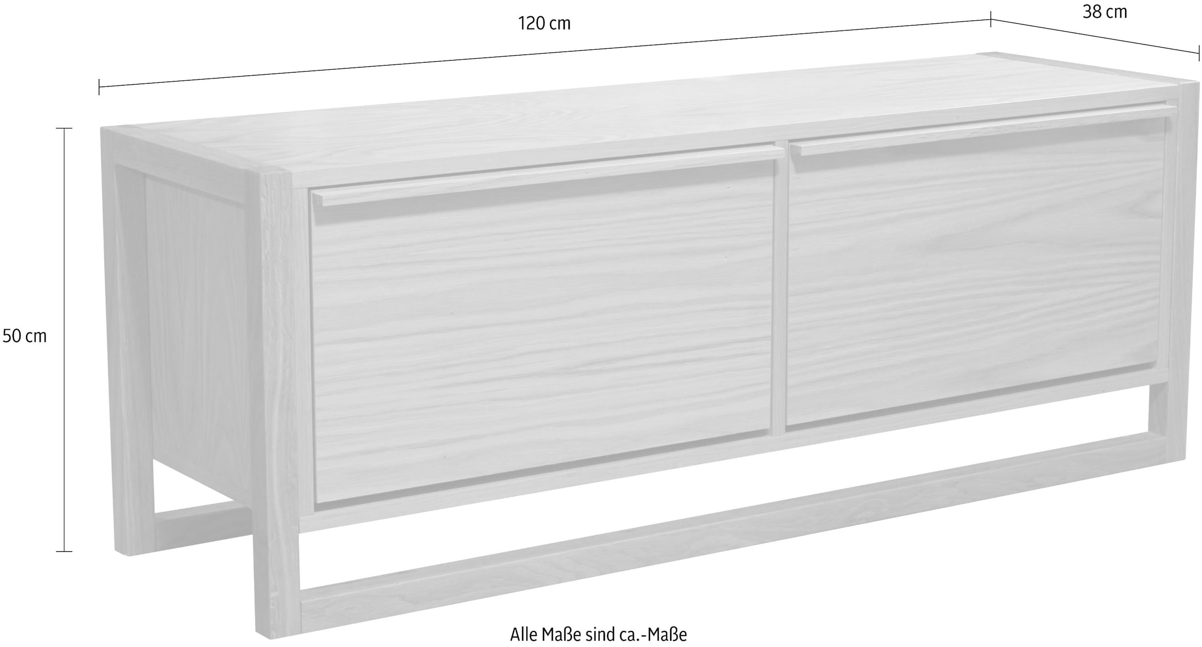 Woodman Sitzbank »NewEst«, im skandinavian Design, Holzfurnier aus Eiche