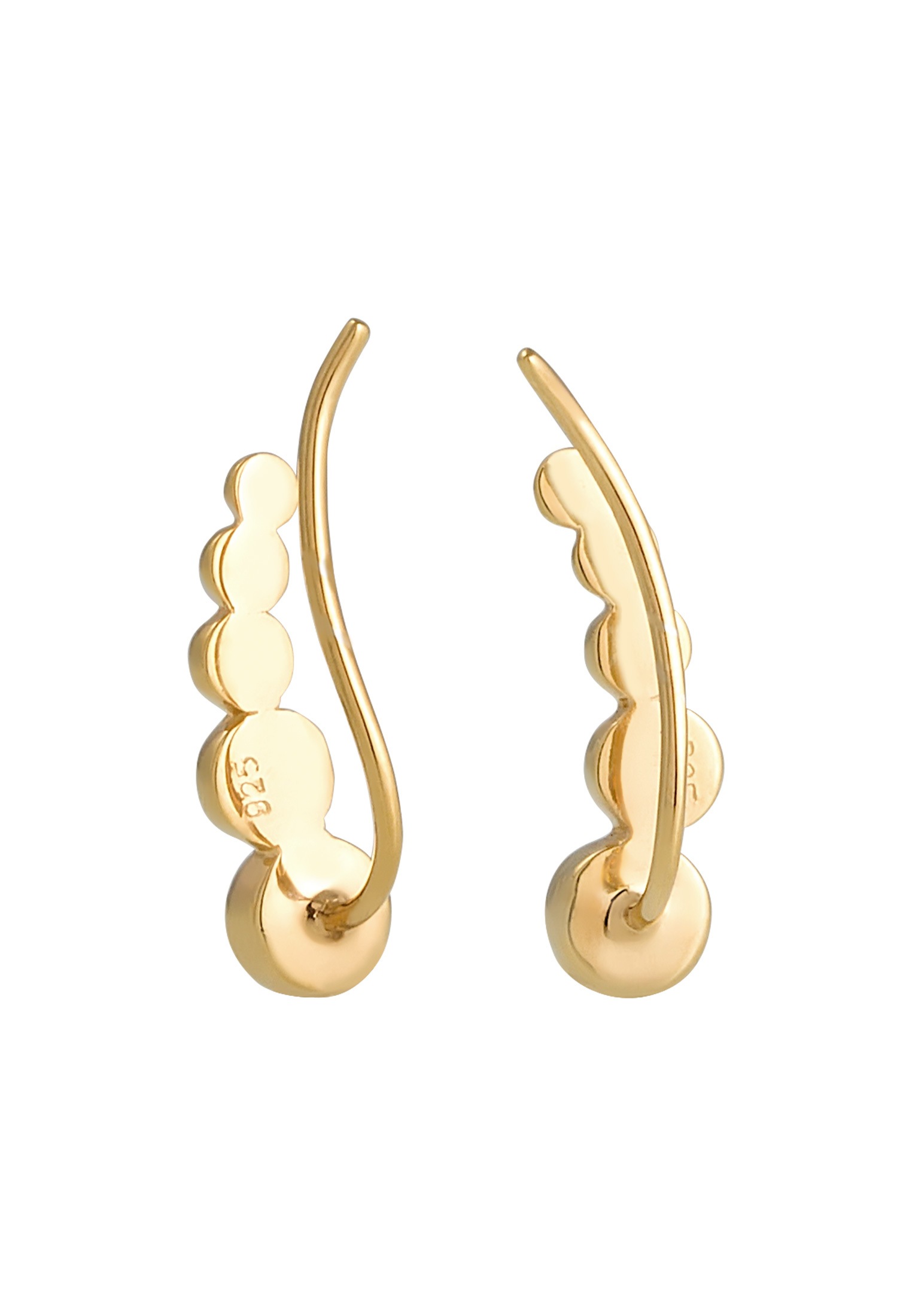 Elli Paar Ohrstecker »Ohrringe Ohrklemme Ear Cuffs im Kugel Look«