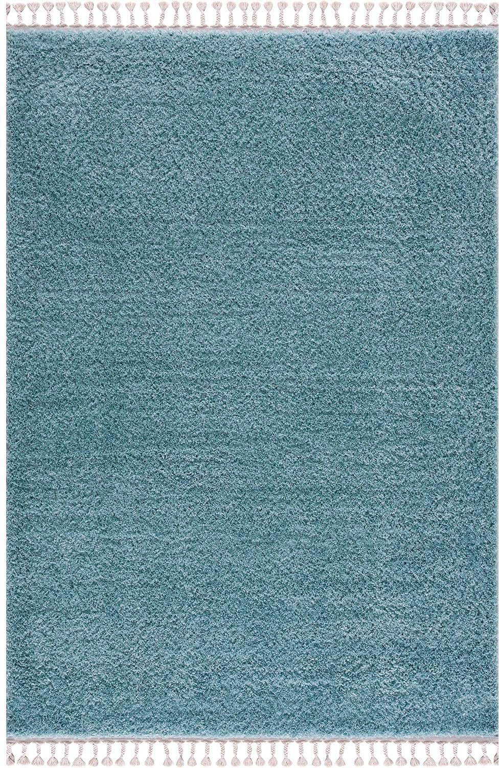 Carpet City Hochflor-Teppich »Pulpy 100«, rechteckig, 30 mm Höhe, Läufer, weich, mit Fransen, uni, viele Größen, Wohnzimmer, Schafzimmer