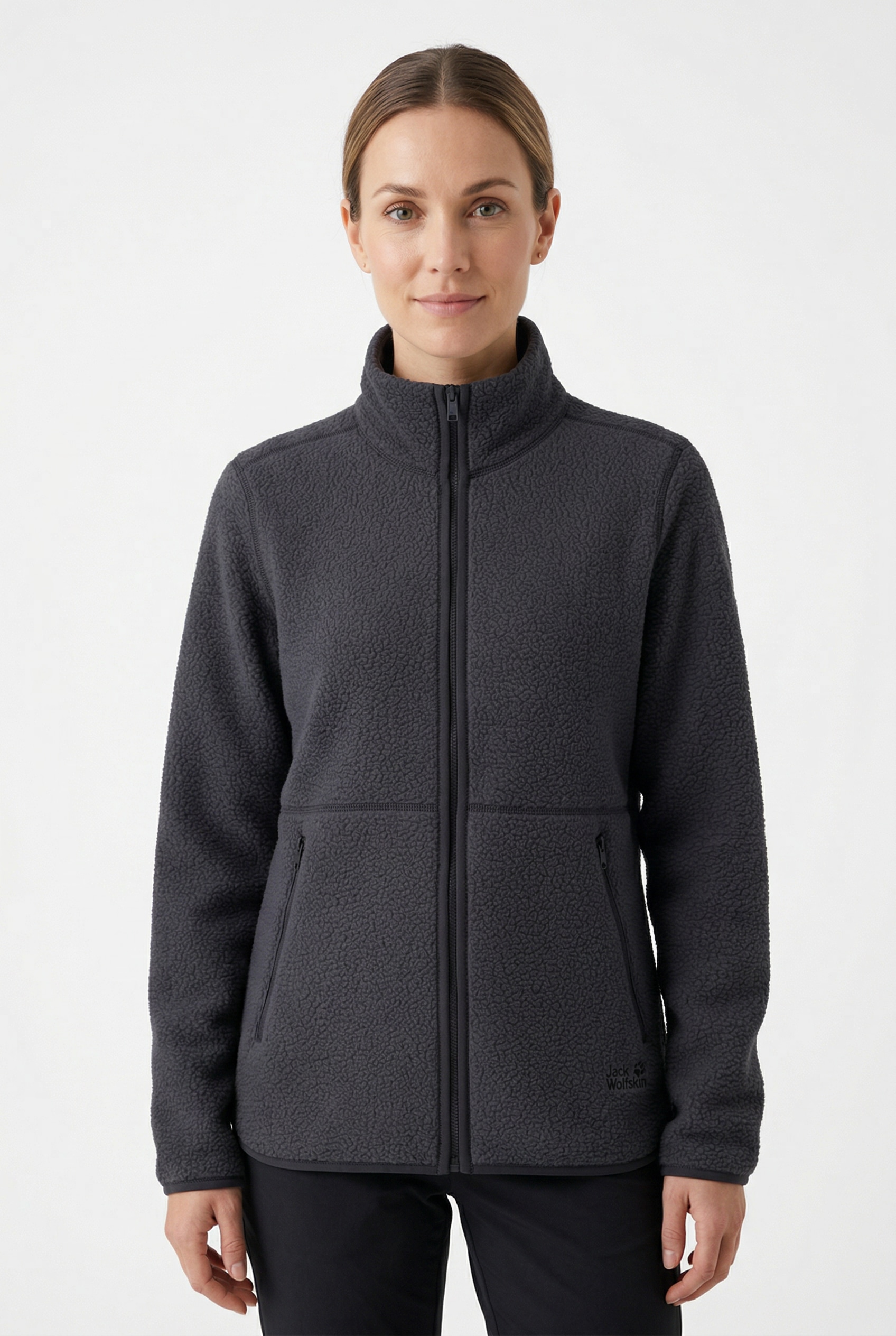 Jack Wolfskin Fleecejacke »LITE CURL FZ W« atmungsaktives Material, elastische Kanten, Reißverschlusstaschen