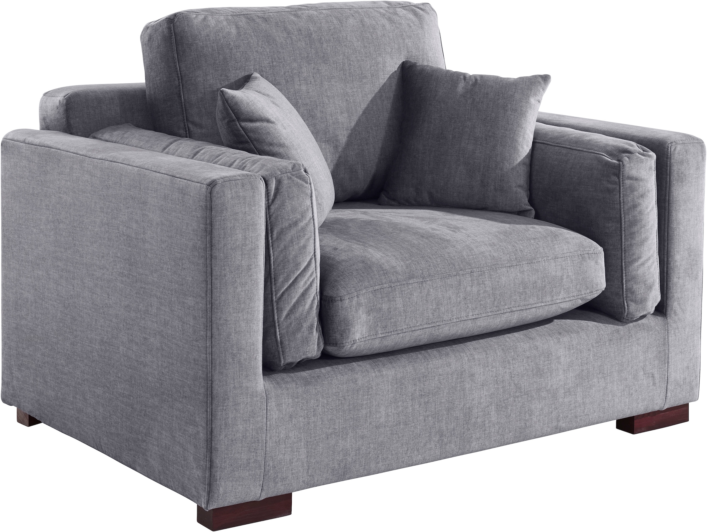 Home affaire Loveseat »Fresh Pond Sessel« weicher Sitzkomfort, incl. Zierkissen, B/T/H: 140/96/95 cm