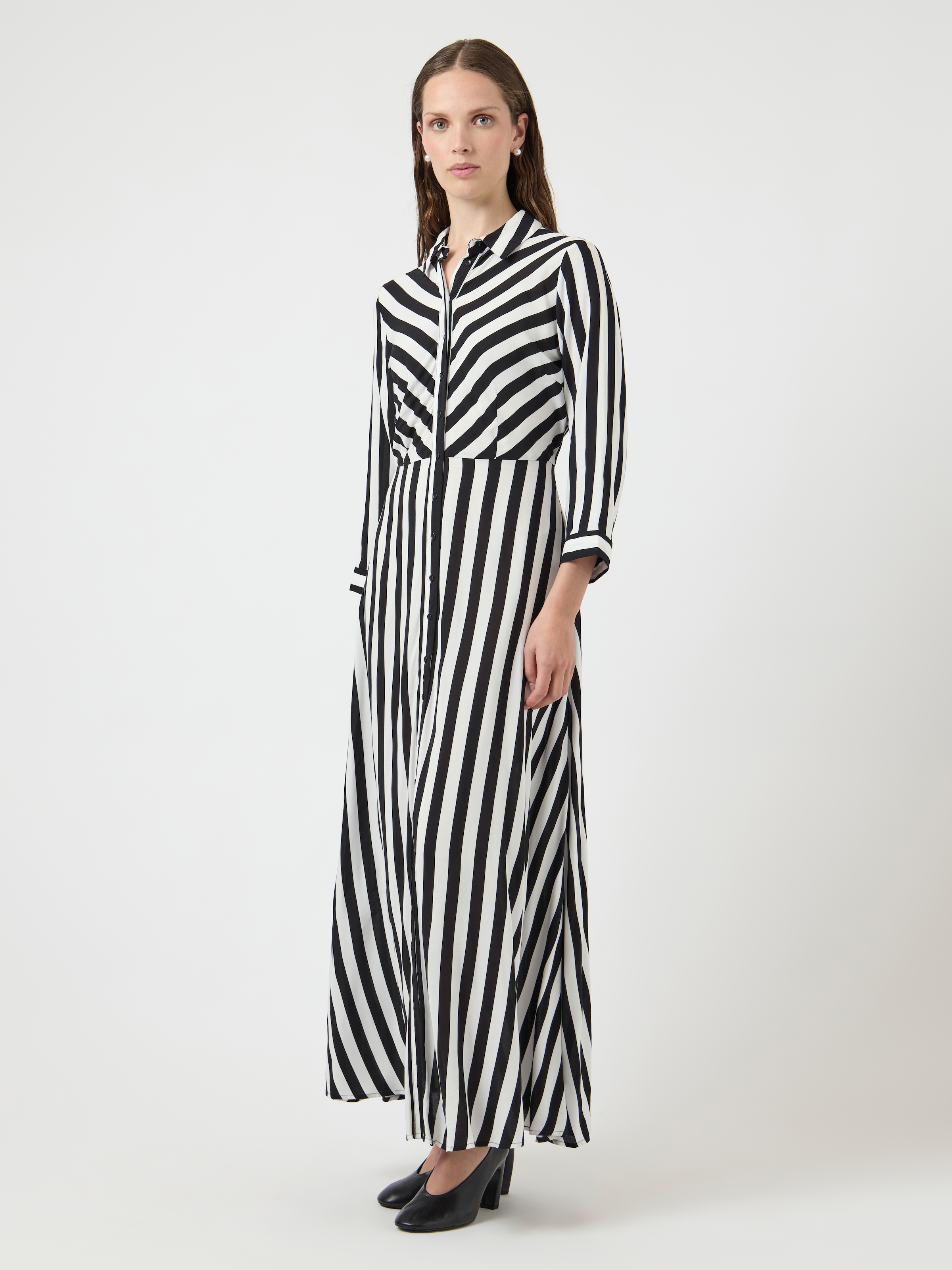 Y.A.S Hemdblusenkleid »YASSAVANNA LONG SHIRT DRESS« Sommerkleid, mit 3/4 Ärmel