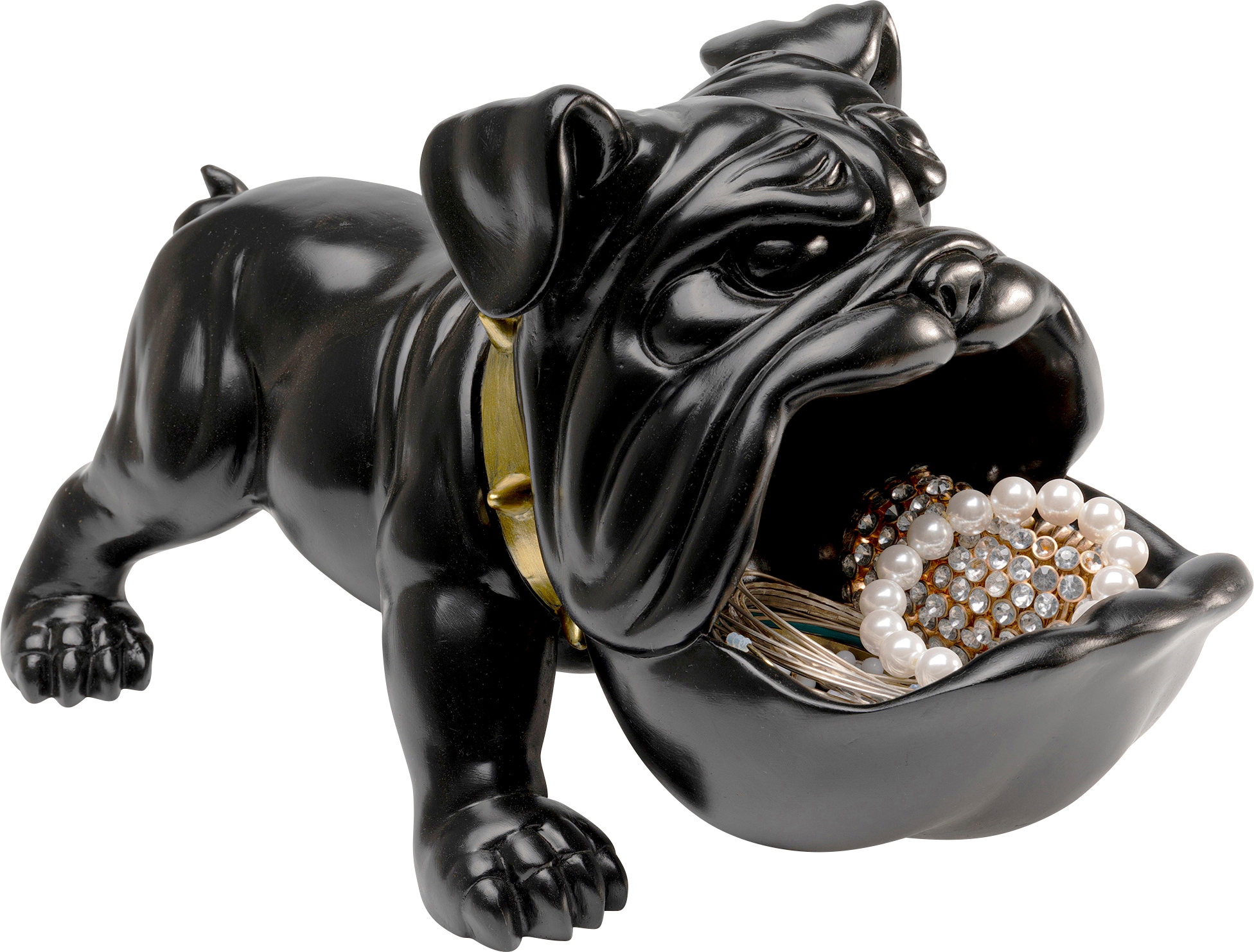 Kare Design Dekofigur »Hungry Dog Schwarz 37cm«