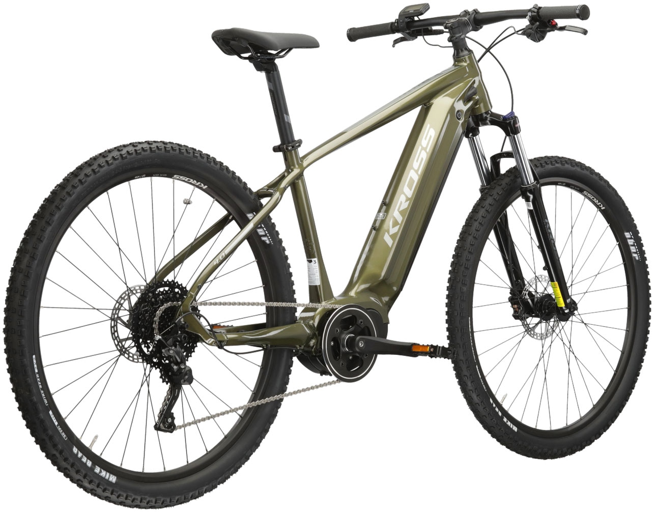 Kross E-Bike »E-MTB Hexagon Boost 4.0 29 Zoll braun«, 9 Gang, microSHIFT, ADVENT M6195, Mittelmotor 250 W, Pedelec, Elektrofahrrad für Damen und Herren