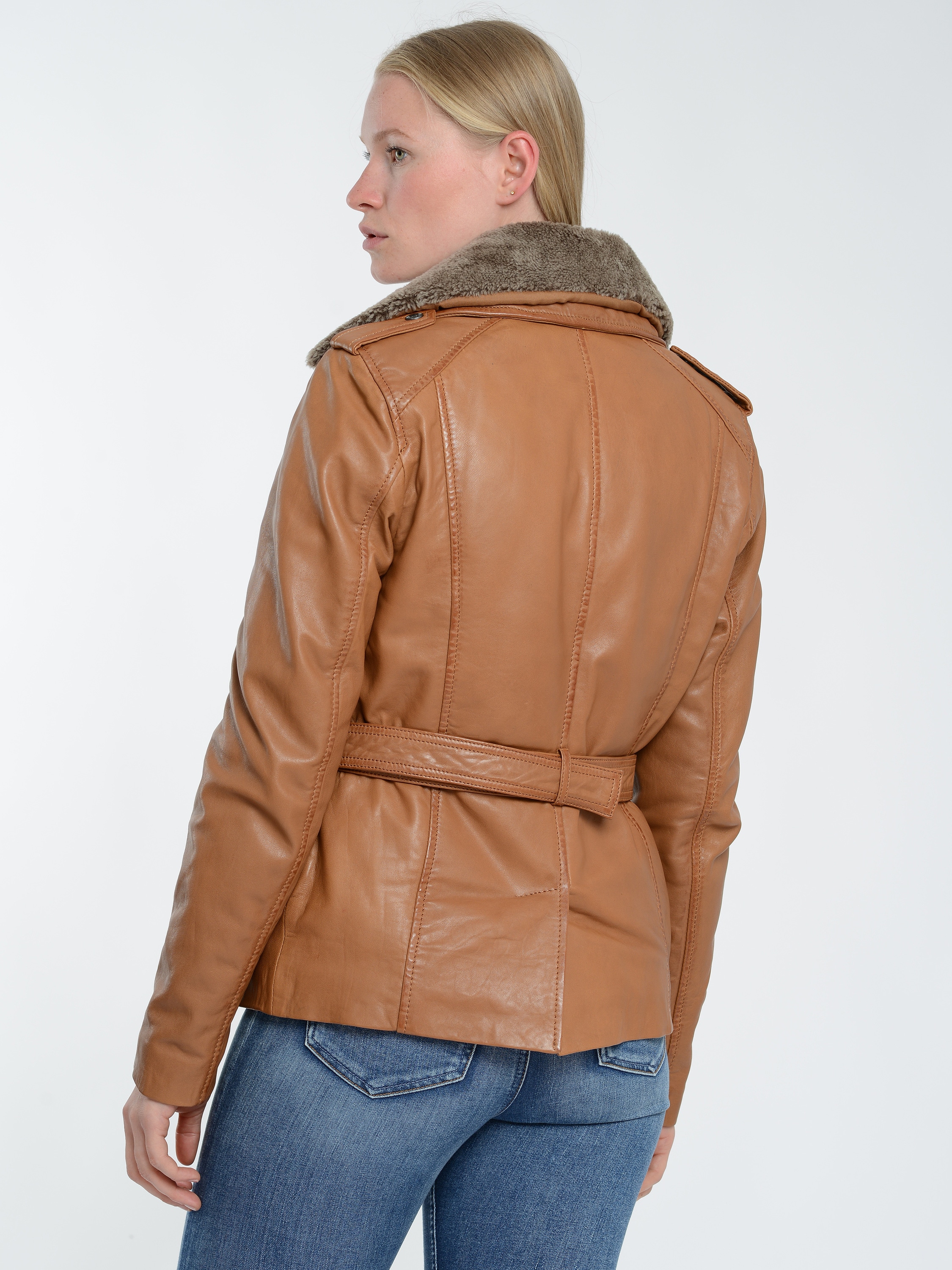 MUSTANG Bikerjacke »Lederjacke 31021540«