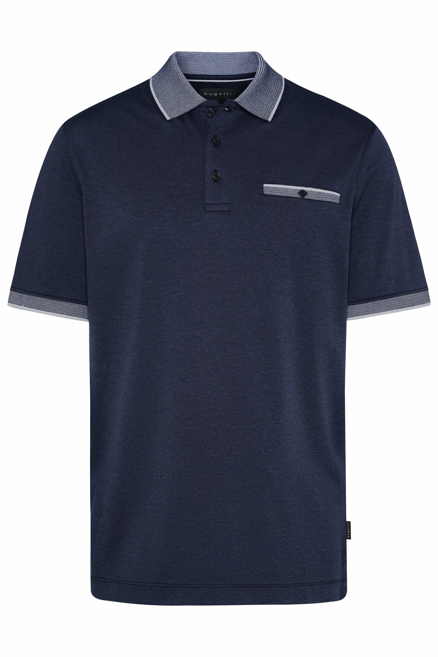 bugatti Poloshirt, mit Kontraststreifen