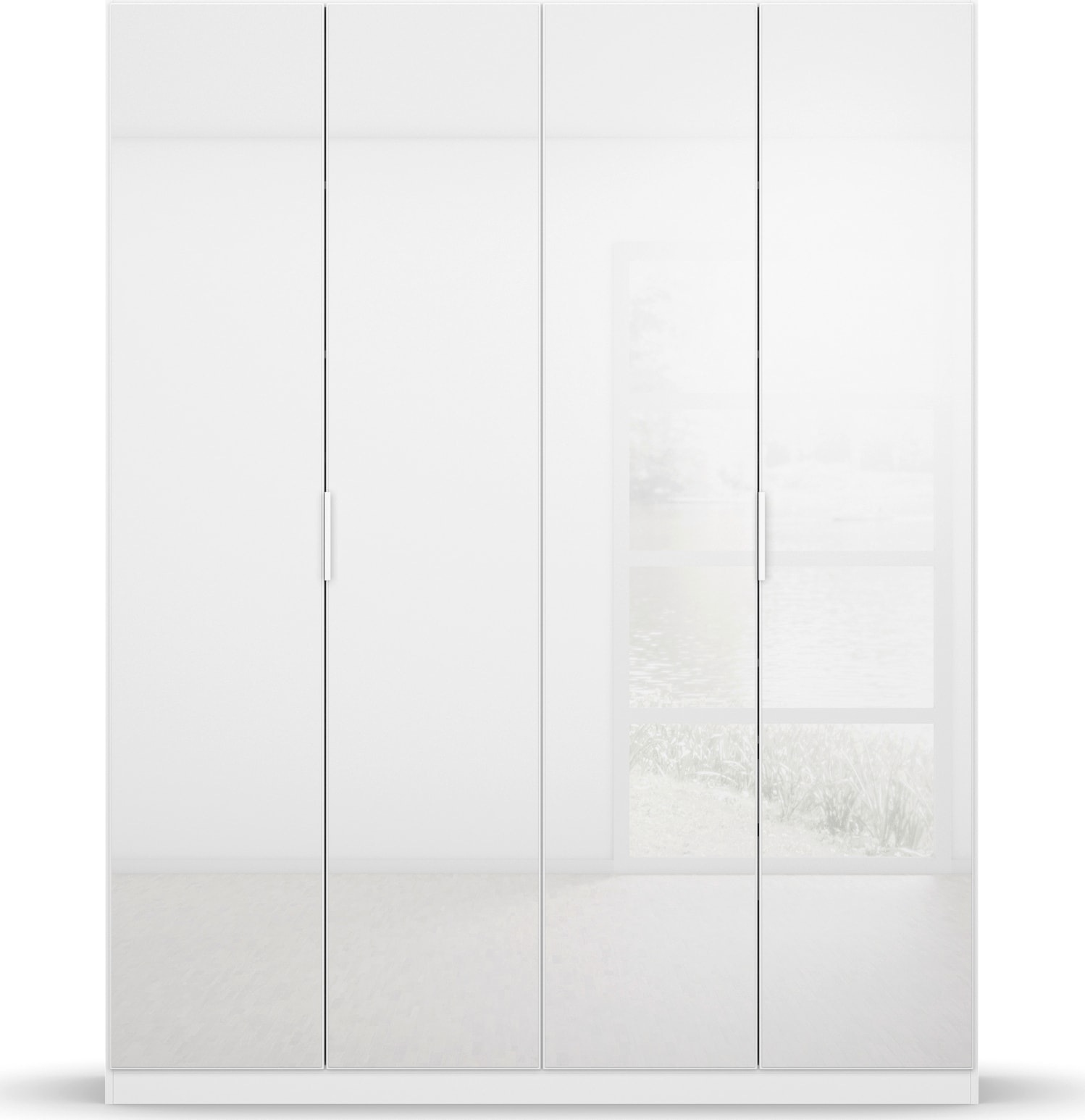 rauch Drehtürenschrank »Kleiderschrank Schrank Garderobe KOLUNA mit hochwertiger Glasfront«, inkl. 2 Innenschubladen sowie extra Einlegeböden MADE IN GERMANY