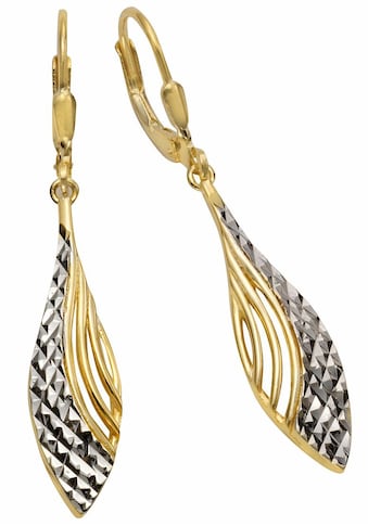 Firetti Paar Ohrhänger »Tropfenform, zweifarbig, strukturiert« kaufen