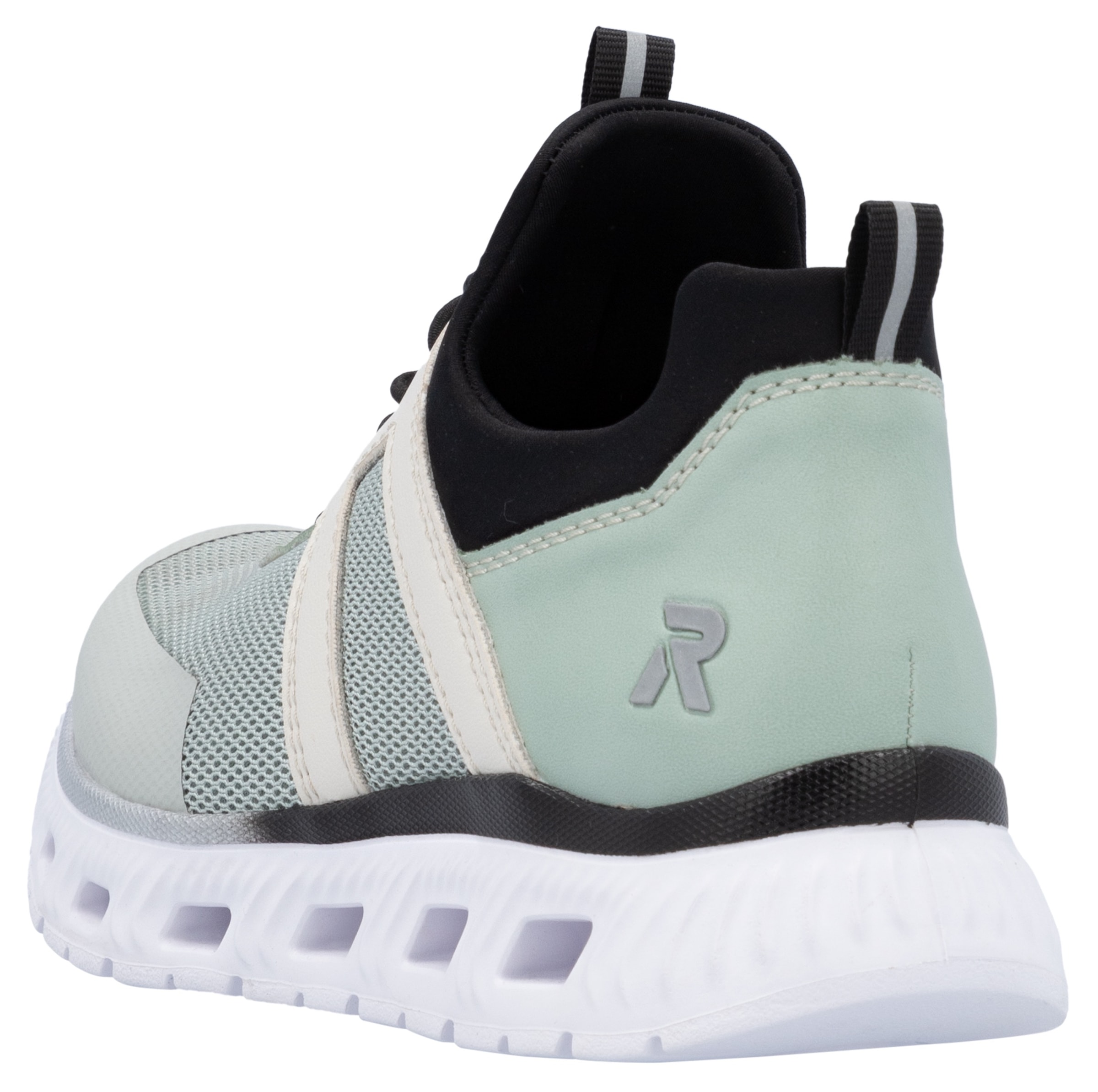 RIEKER Sport Slip-On Sneaker, Chunky Slipper, Freizeitschuh in veganer Verarbeitung