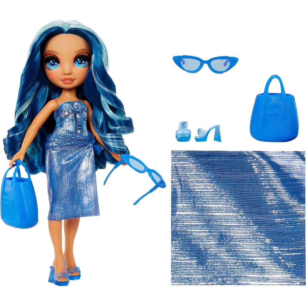 RAINBOW HIGH Anziehpuppe »Rainbow High Swim & Style Fashion Doll- Skyler (Blue)«