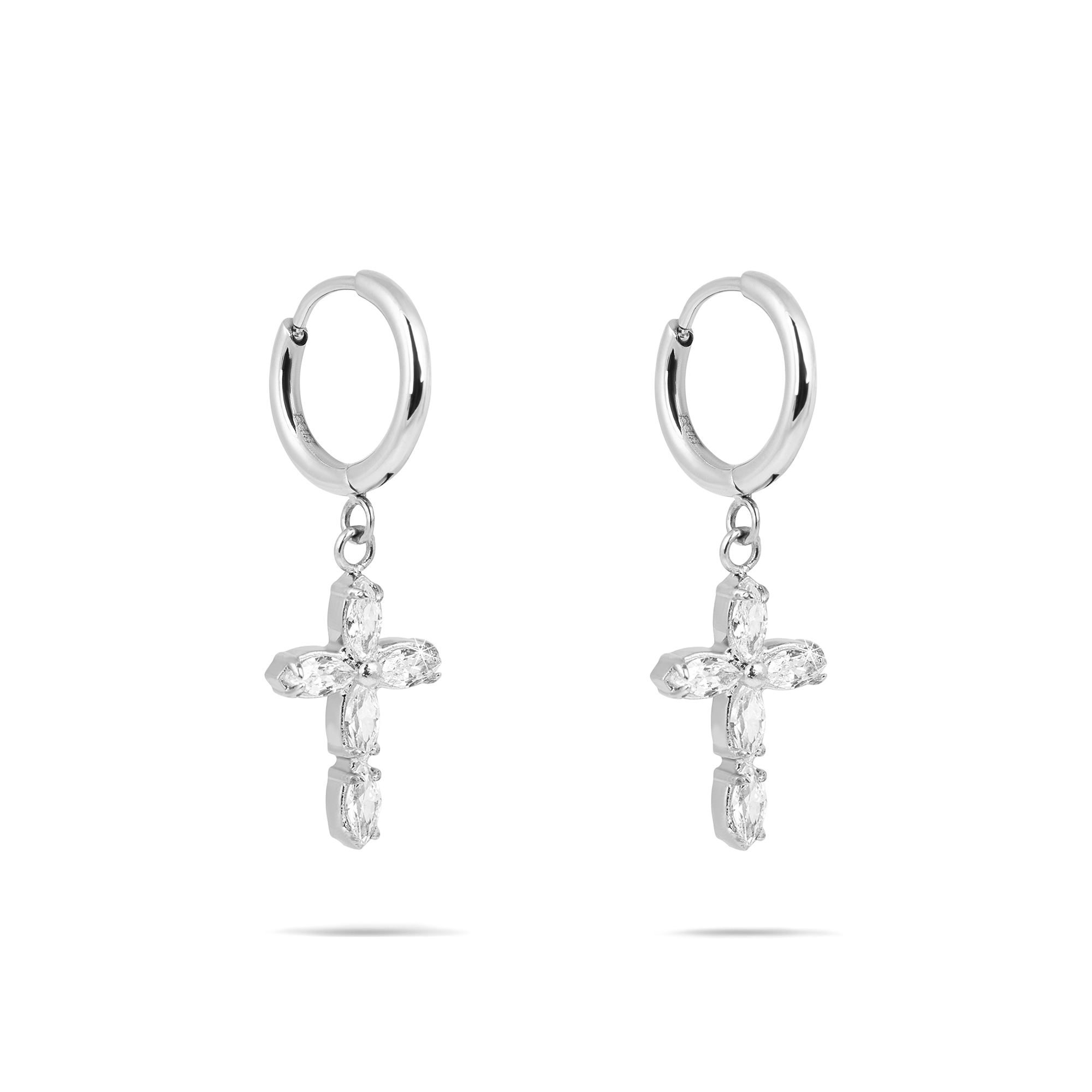 Tamaris Paar Ohrhänger »Cross, Kreuz-Design«